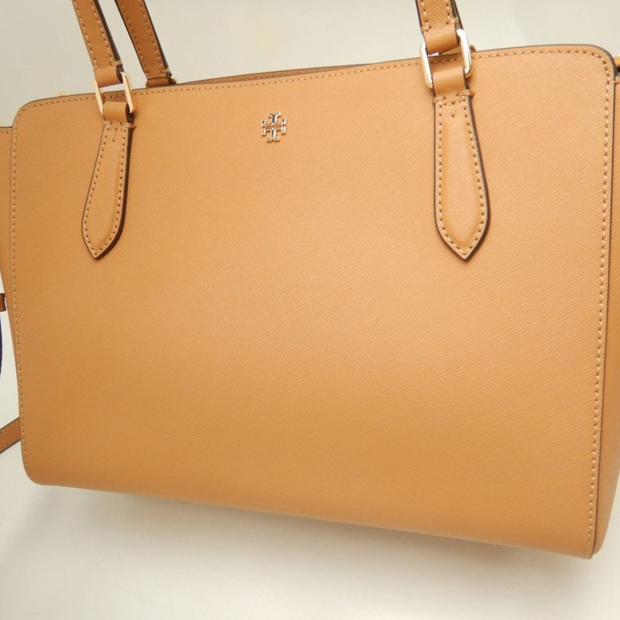Tory Burch Camel Leather Tote Bag (Pre-Owned)