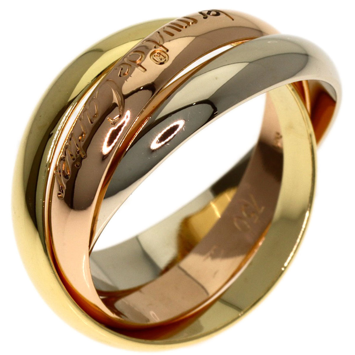 Cartier Trinity Yellow Gold (18K) Pink Gold (18K) White Gold (18K) Band Ring (Pre-Owned)