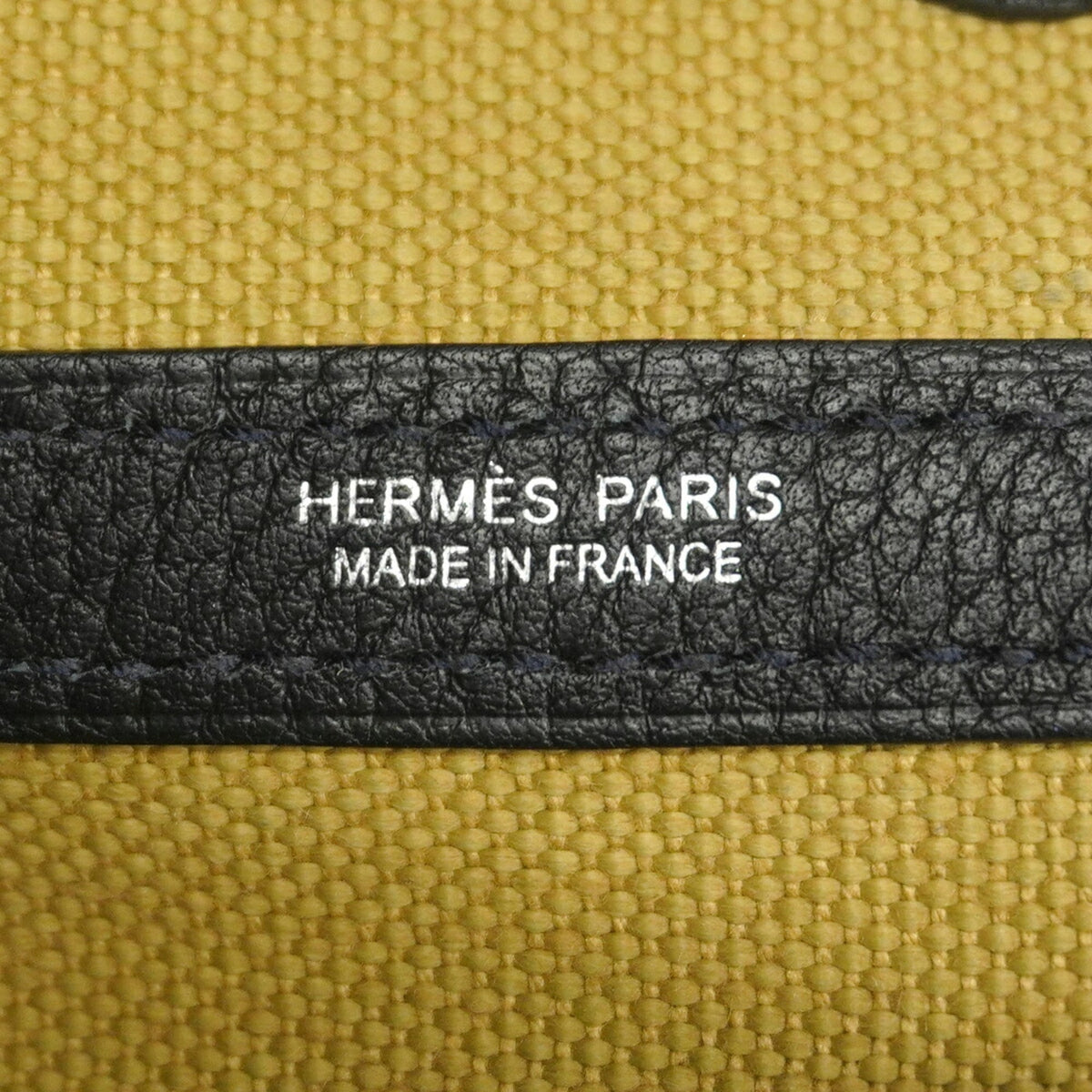 Hermes Beige Black Toile Officier Tote Bag (Pre-Owned)