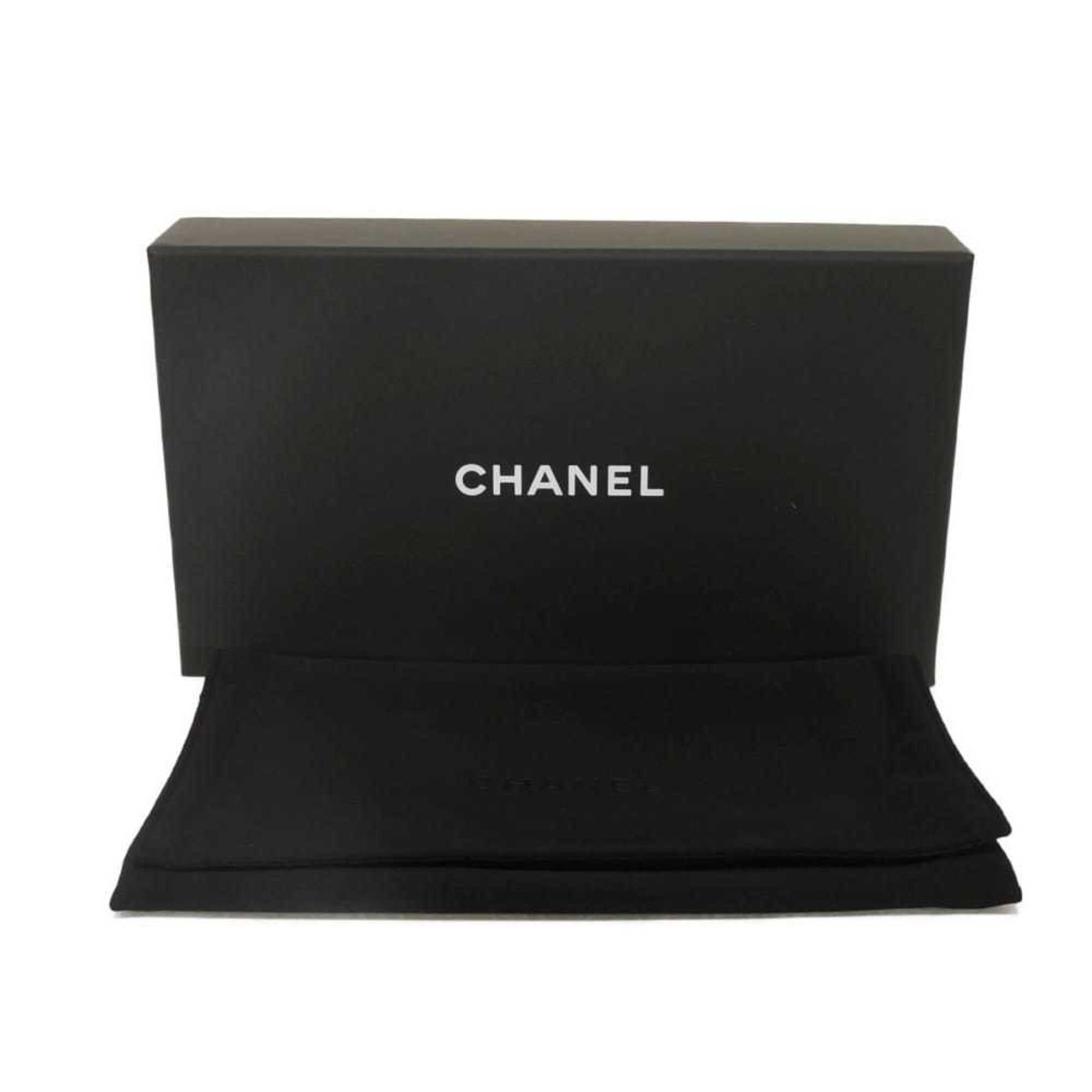 Chanel Light Green Grained Calfskin Wallet (Tri-Fold) (Pre-Owned)