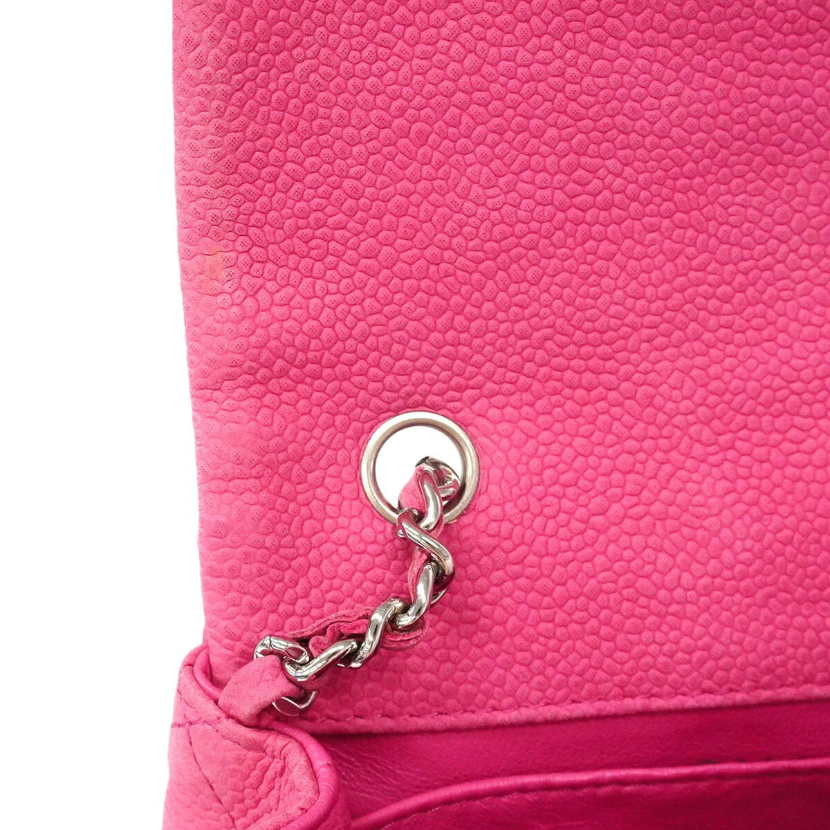 Chanel Pink Grained Calfskin Shoulder Bag (Pre-Owned)