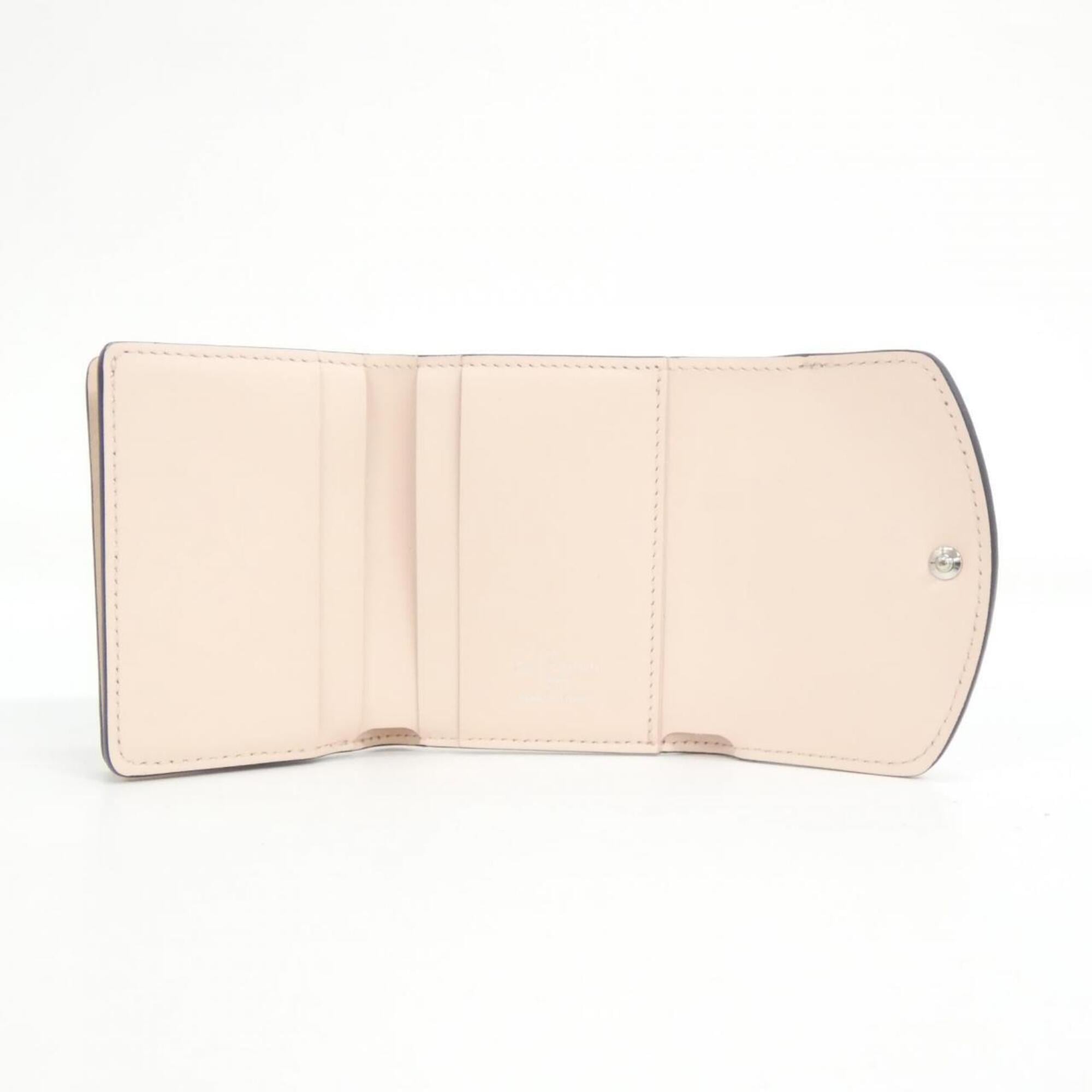 Louis Vuitton Pink Leather Wallet (Tri-Fold) (Pre-Owned)