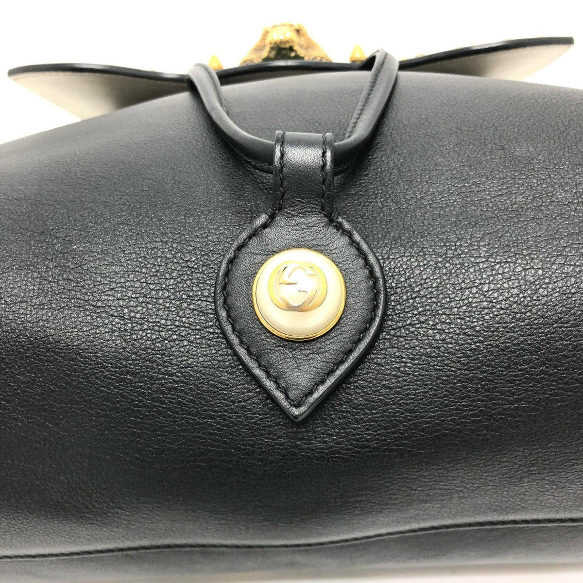 Gucci Black Leather Backpack (Pre-Owned)