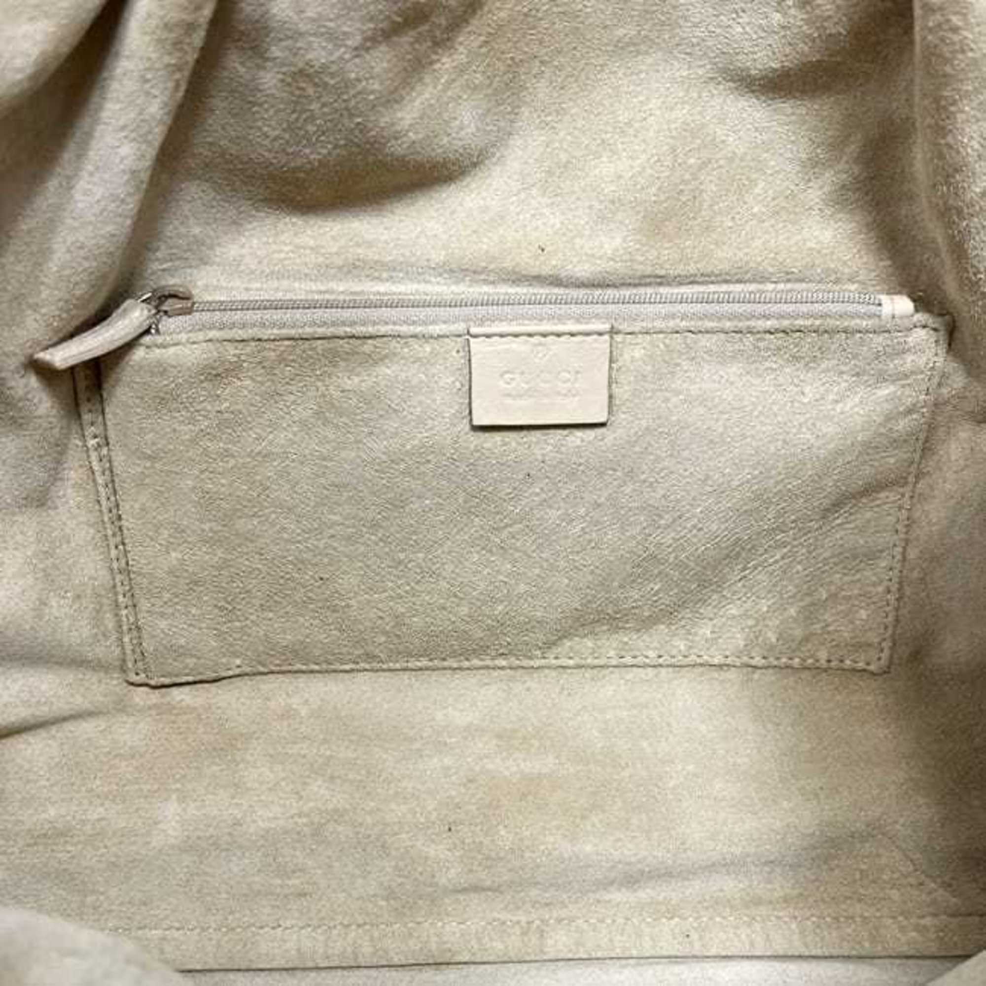 Gucci Beige Leather Tote Bag (Pre-Owned)