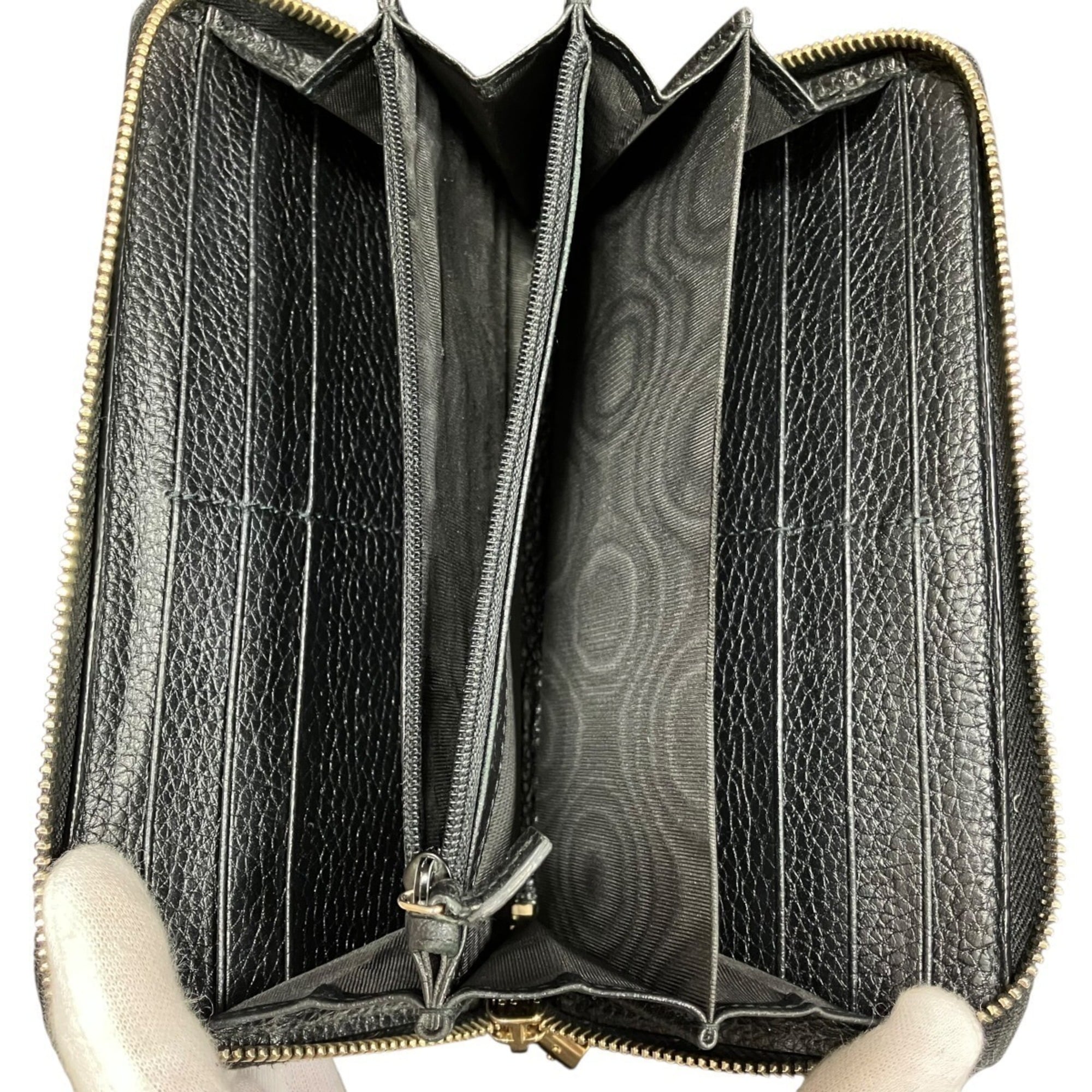 Gucci Black Leather Coin Purse/Coin Case (Pre-Owned)