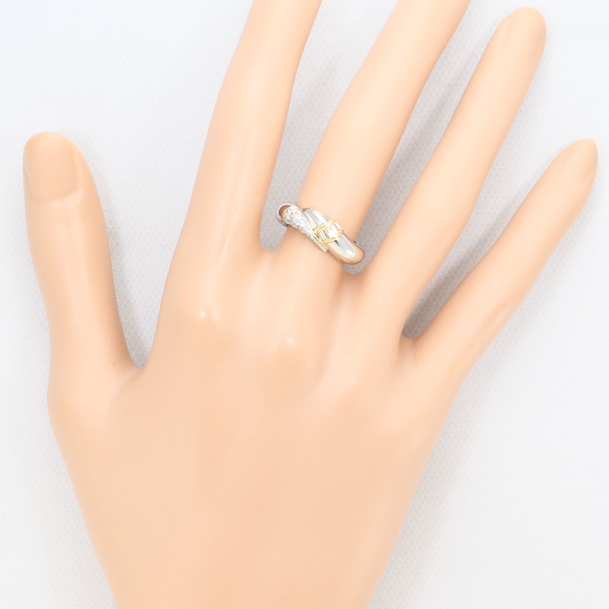 Unbranded Platinum Yellow Gold Yellow Gold (18K) Platinum 900 Band Ring (Pre-Owned)