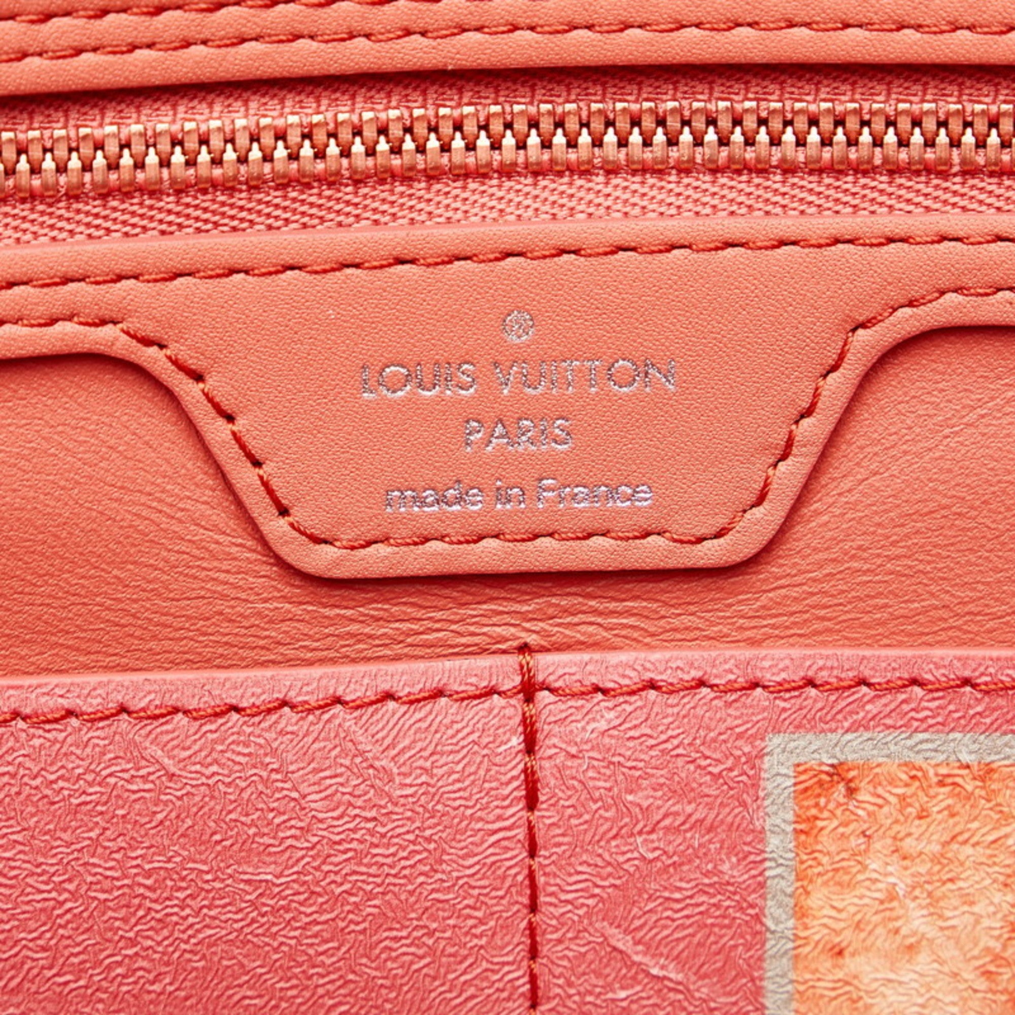 Louis Vuitton Masters Collection Multi-Color Pink Poppy Petal Pvc Leather Tote Bag (Pre-Owned)