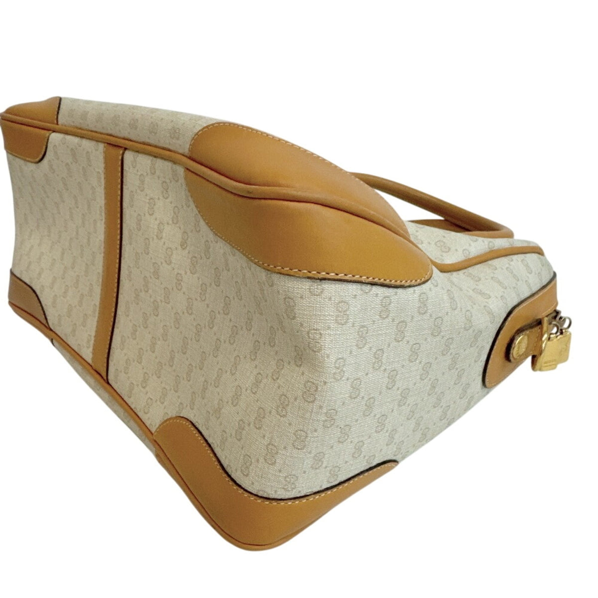 Gucci Microguccissima Beige Pvc Handbag (Pre-Owned)