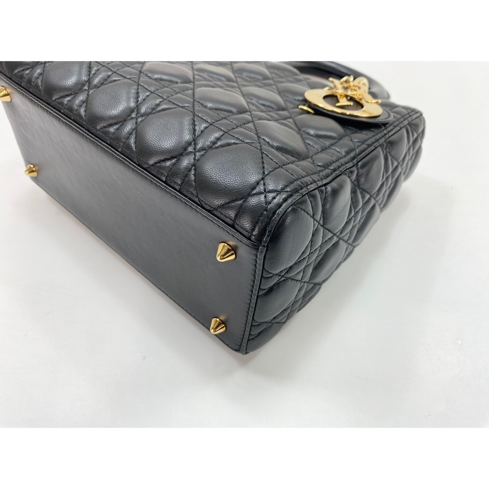 Christian Dior Black Leather Handbag (Pre-Owned)