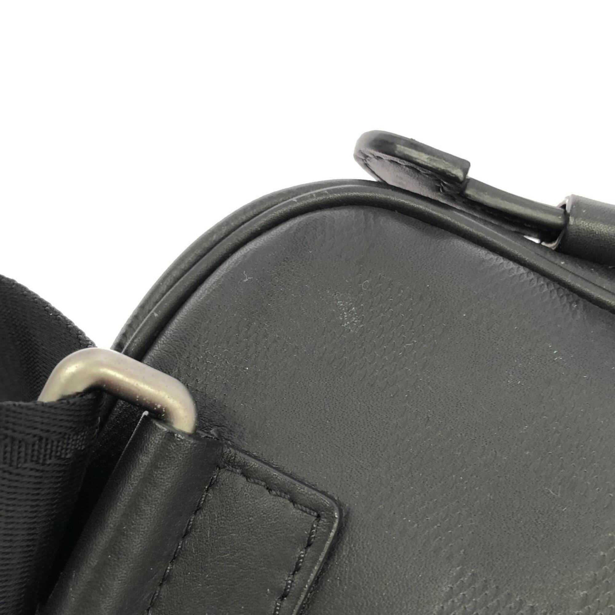 Louis Vuitton Black Leather Shoulder Bag (Pre-Owned)