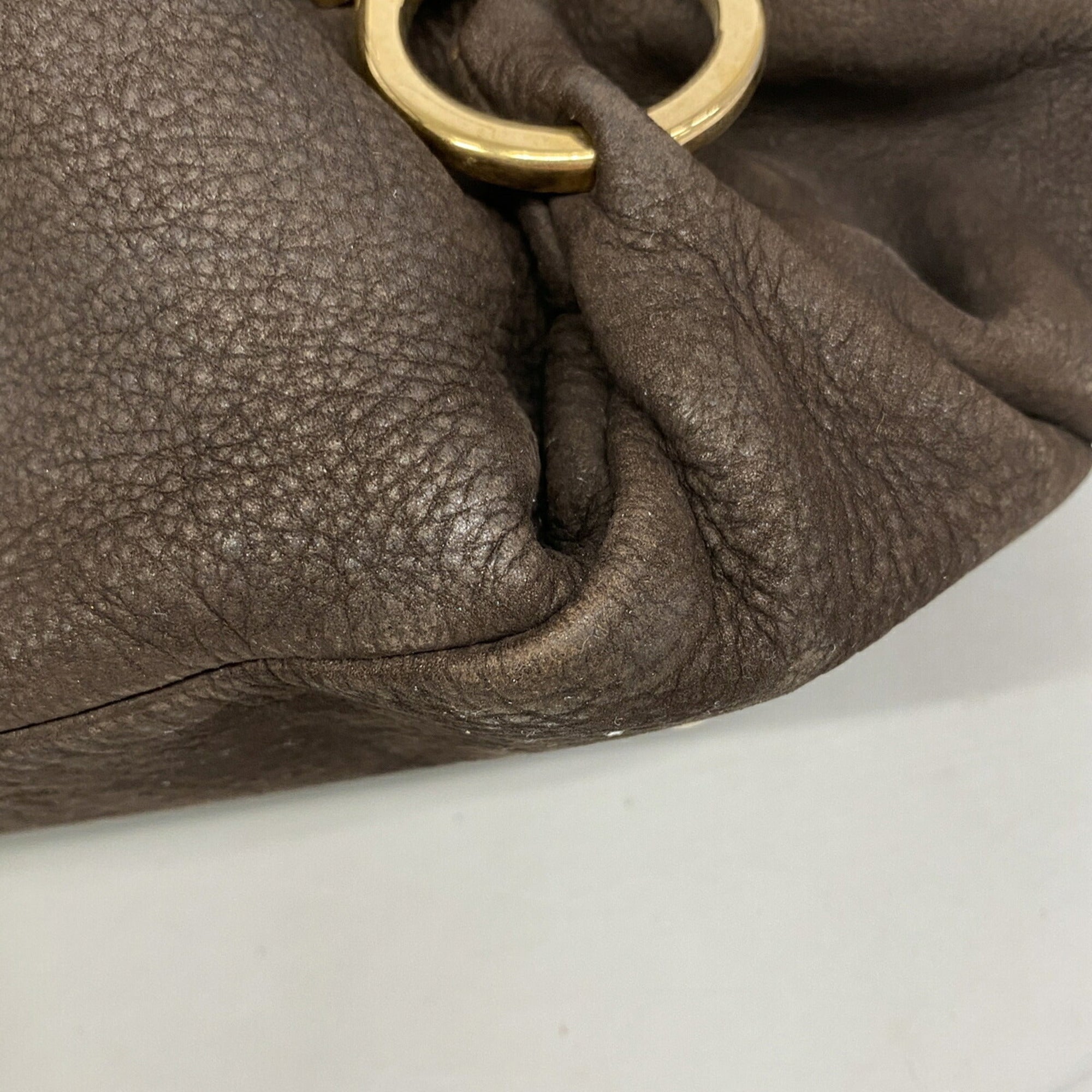 Salvatore Ferragamo Brown Leather Handbag (Pre-Owned)