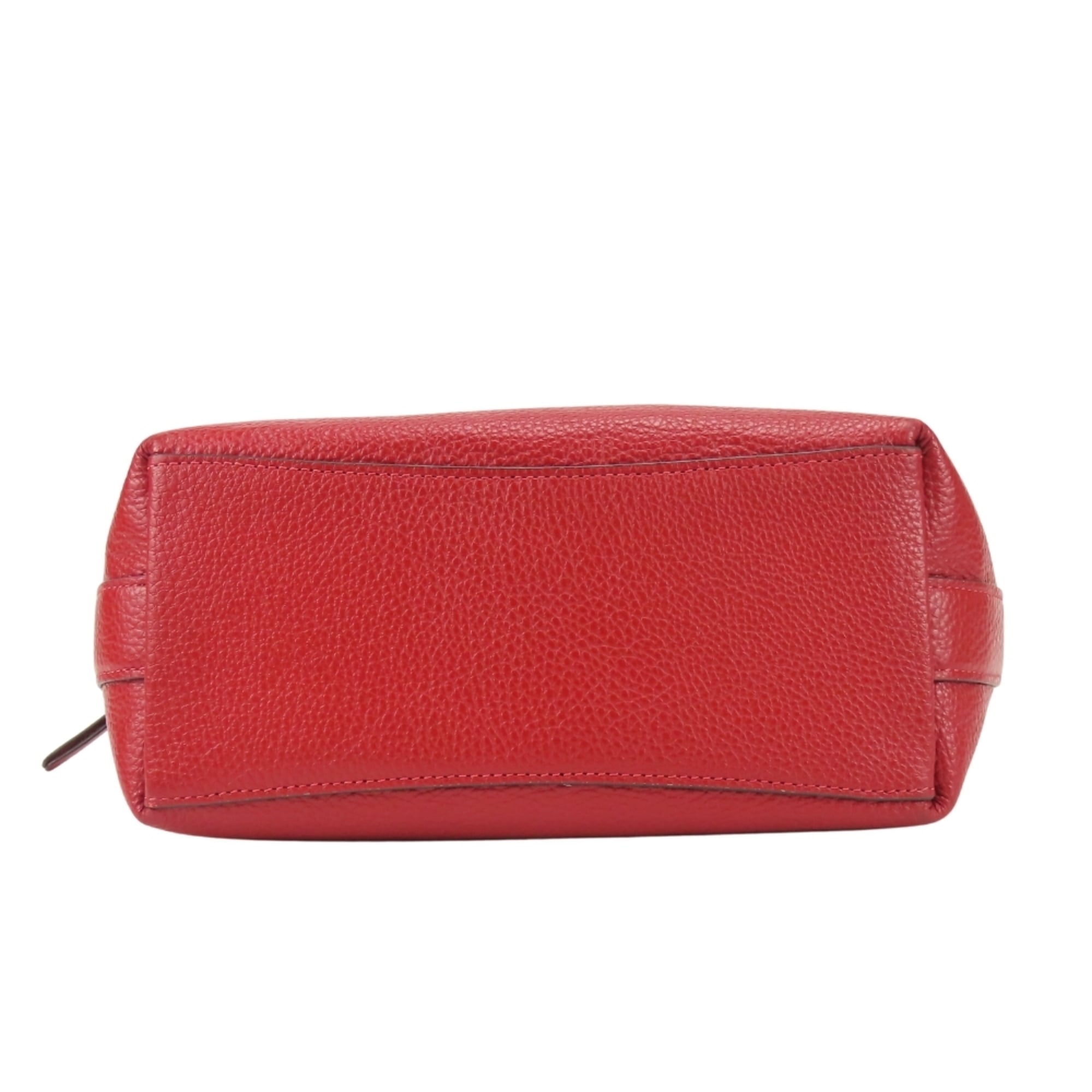 Coach Red Color Leather Shoulder Bag (Pre-Owned)