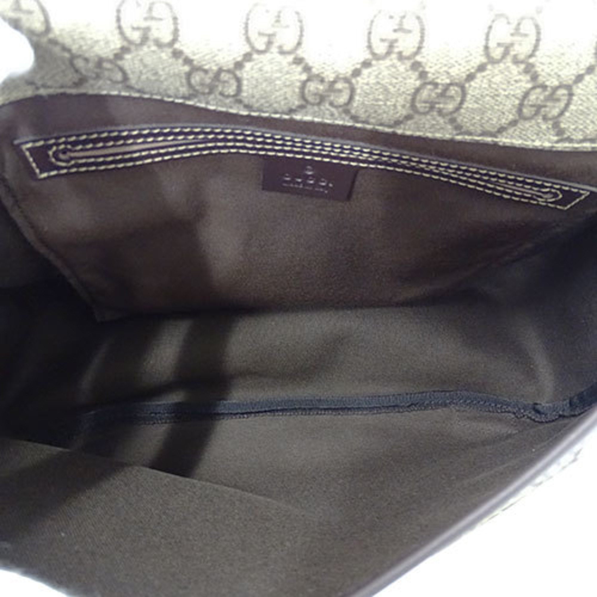 Gucci Brown Pvc Messenger Bag Shoulder Bag (Pre-Owned)