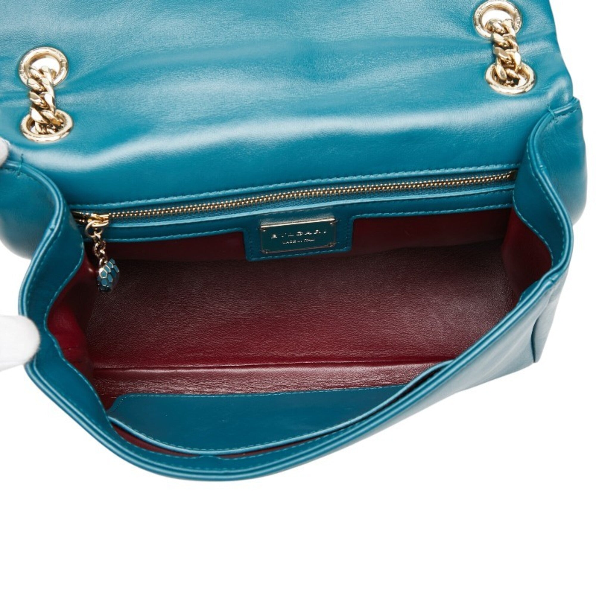 Bvlgari Green Leather Shoulder Bag (Pre-Owned)