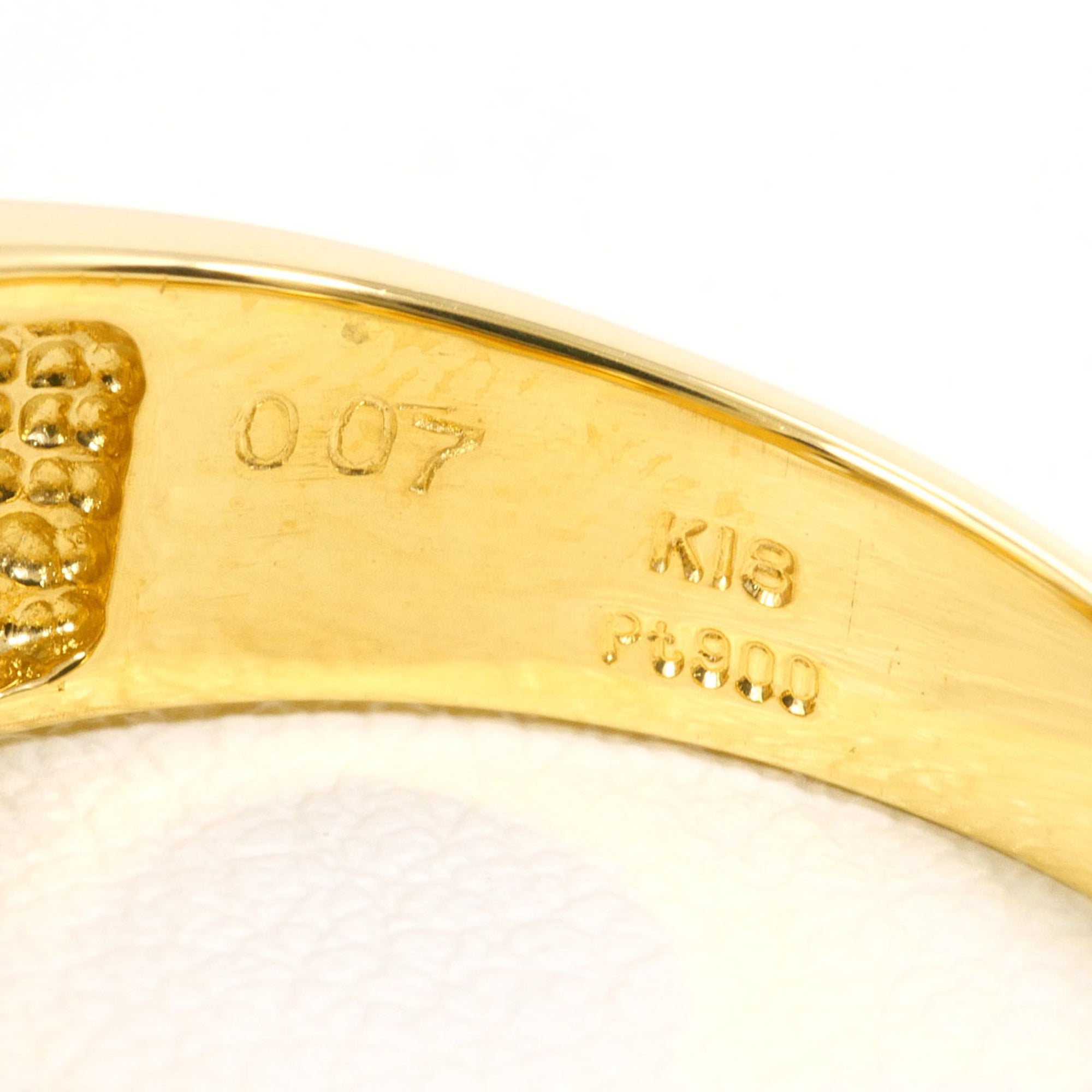 Unbranded Platinum Yellow Gold Yellow Gold (18K) Platinum 900 Band Ring (Pre-Owned)