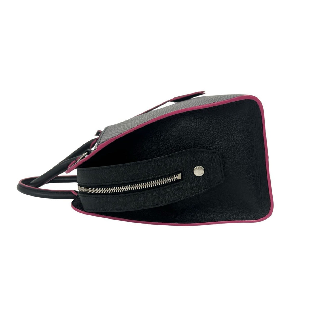 Louis Vuitton Black Pink Leather Handbag Shoulder Bag (Pre-Owned)