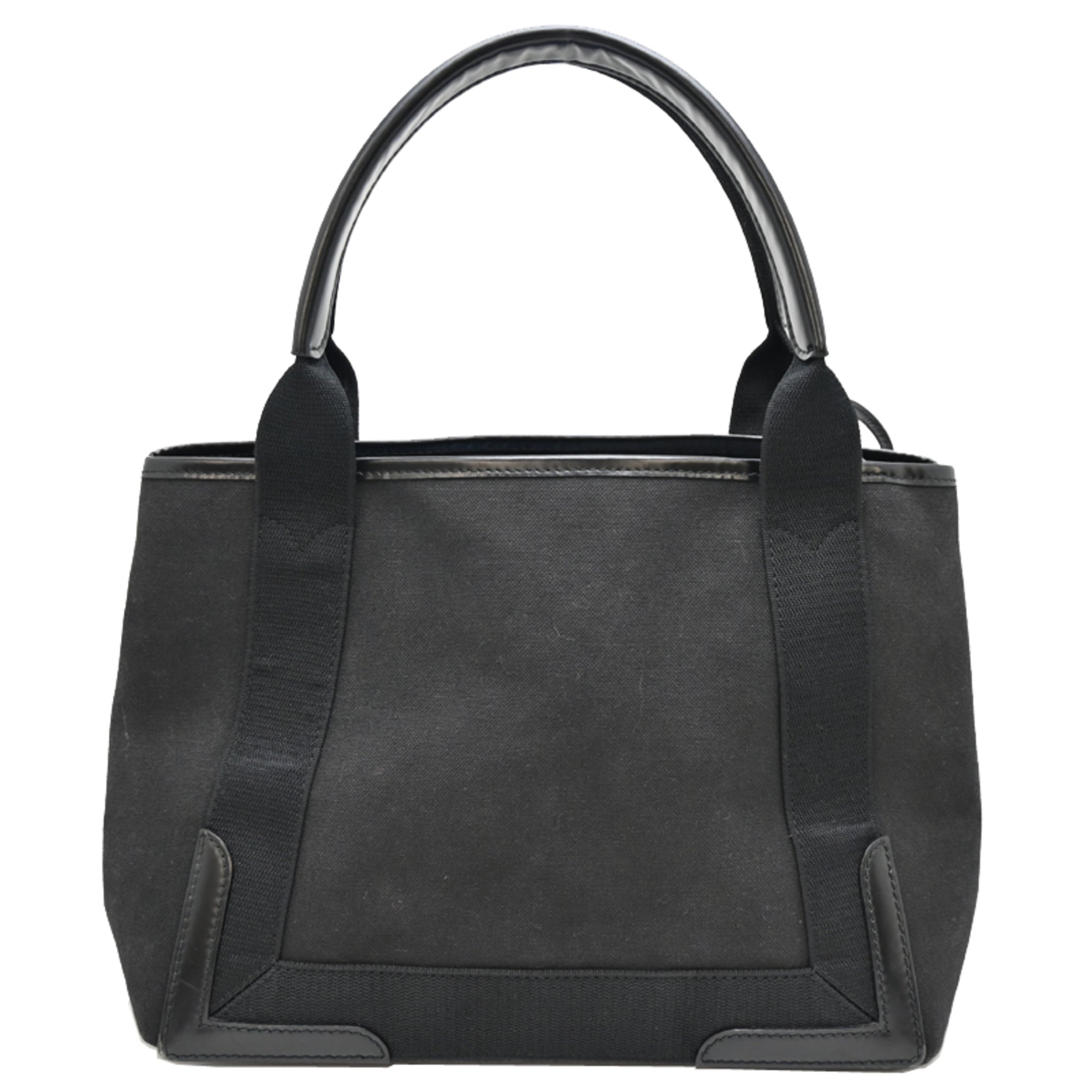 Balenciaga Black Canvas Leather Tote Bag (Pre-Owned)