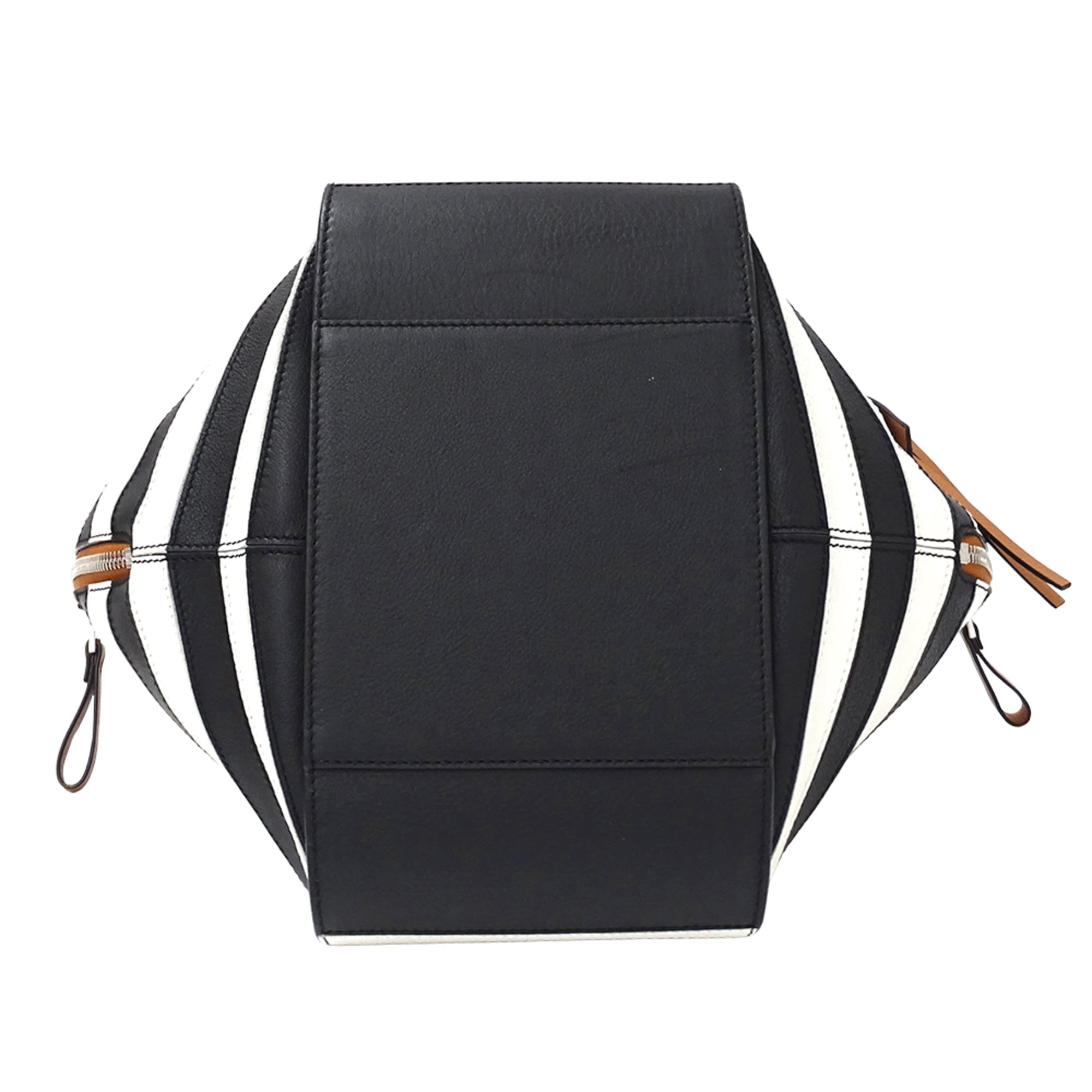 Loewe Black Brown White Leather Handbag Shoulder Bag (Pre-Owned)