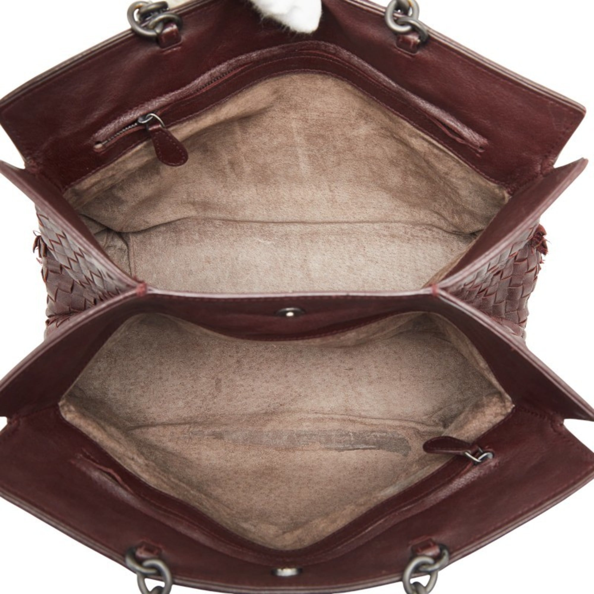 Bottega Veneta Brown Leather Handbag Tote Bag (Pre-Owned)