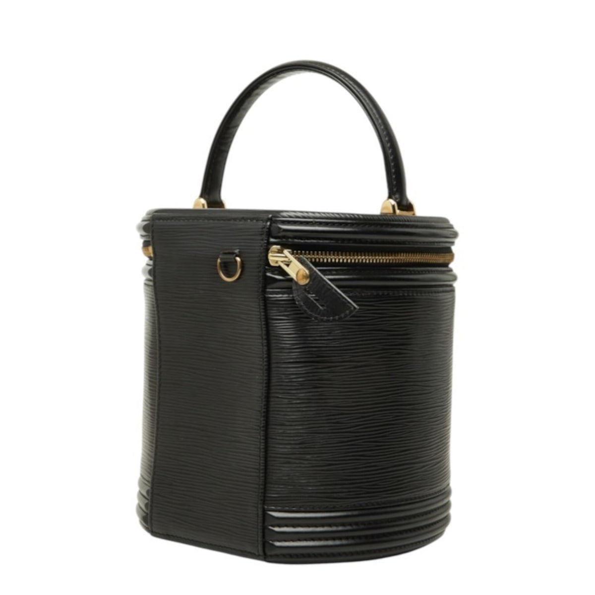 Louis Vuitton Black Noir Leather Handbag Vanity Bag (Pre-Owned)