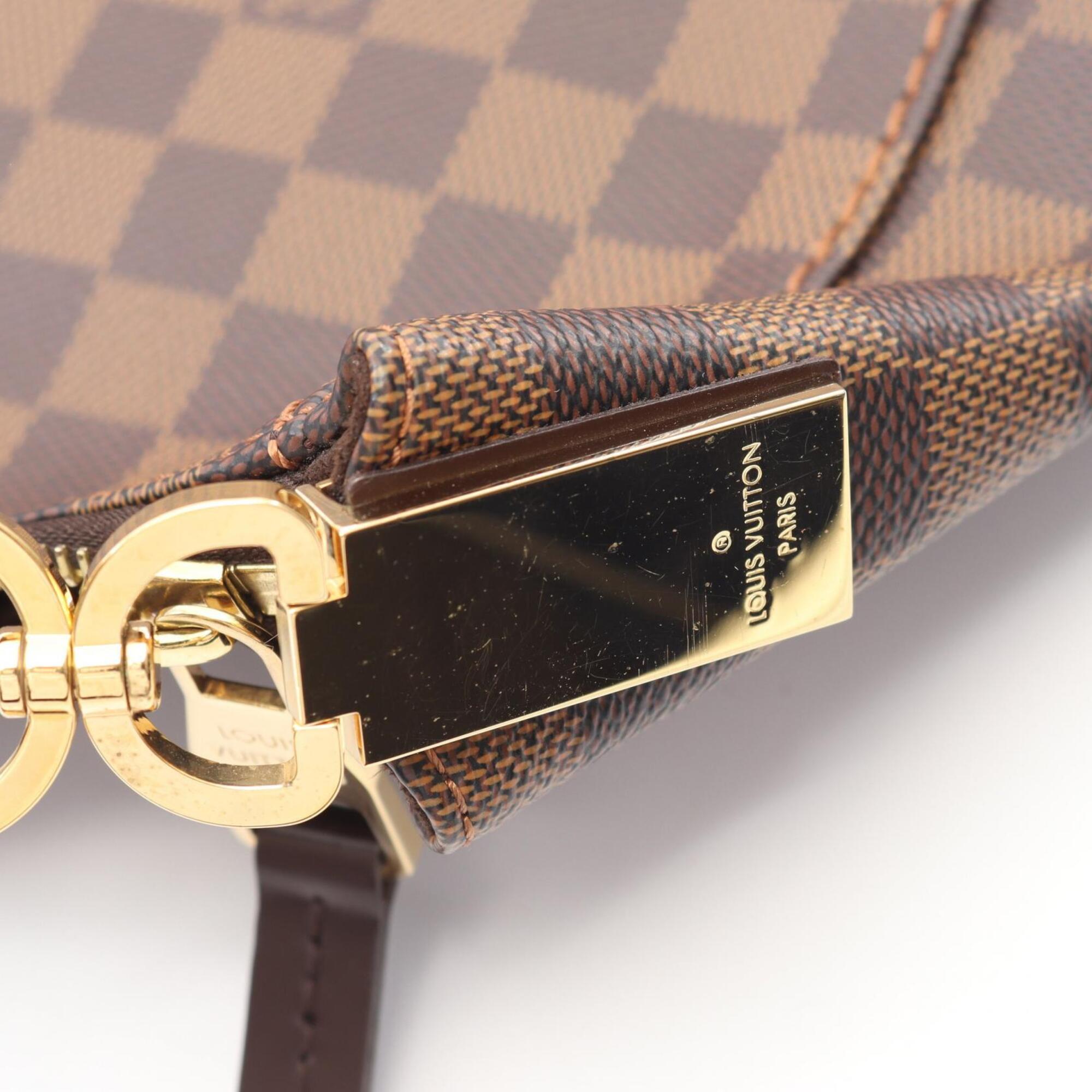 Louis Vuitton Brown Damier Canvas Coated Canvas Leather Handbag Shoulder Bag (Pre-Owned)