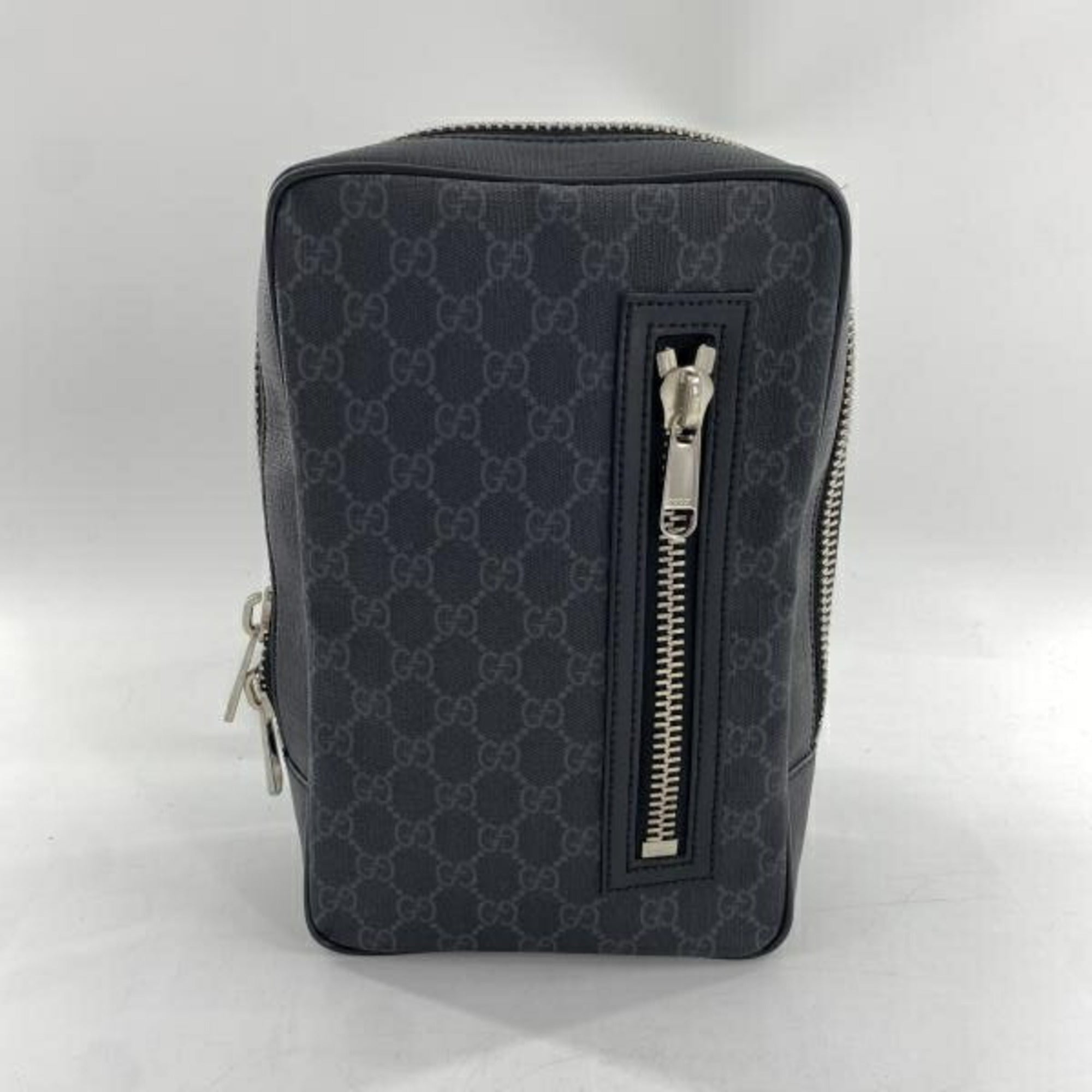 Gucci Black Navy Red Color Gg Supreme Sling Bag (Pre-Owned)