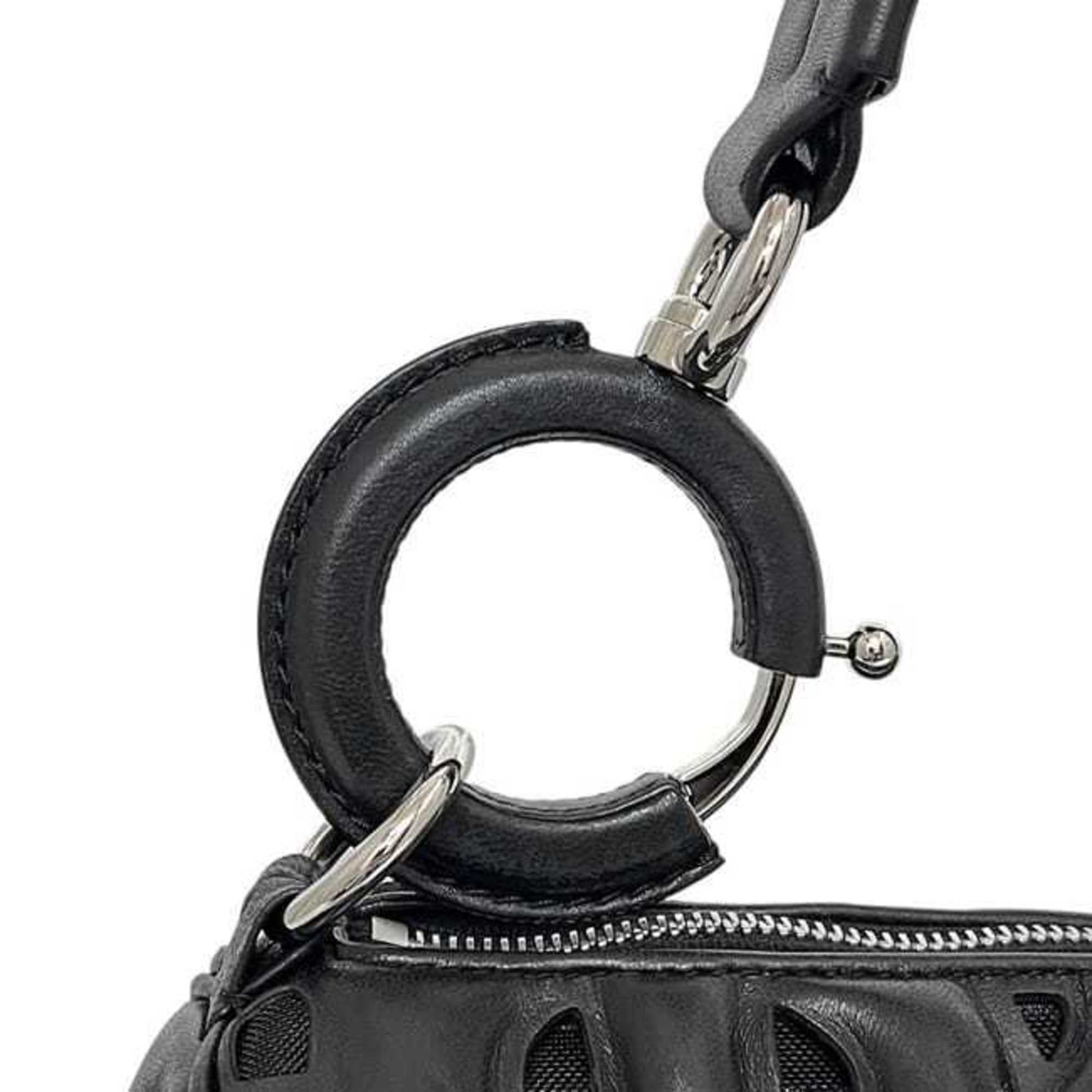 Burberry Black Leather Shoulder Bag (Pre-Owned)