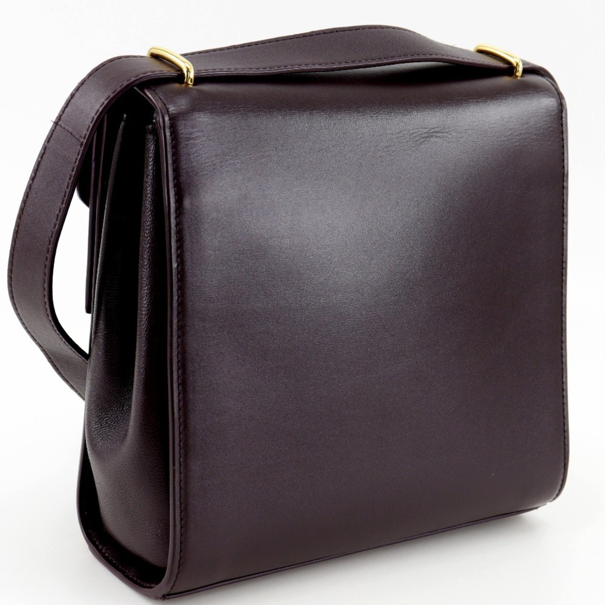 Bottega Veneta Purple Leather Shoulder Bag (Pre-Owned)