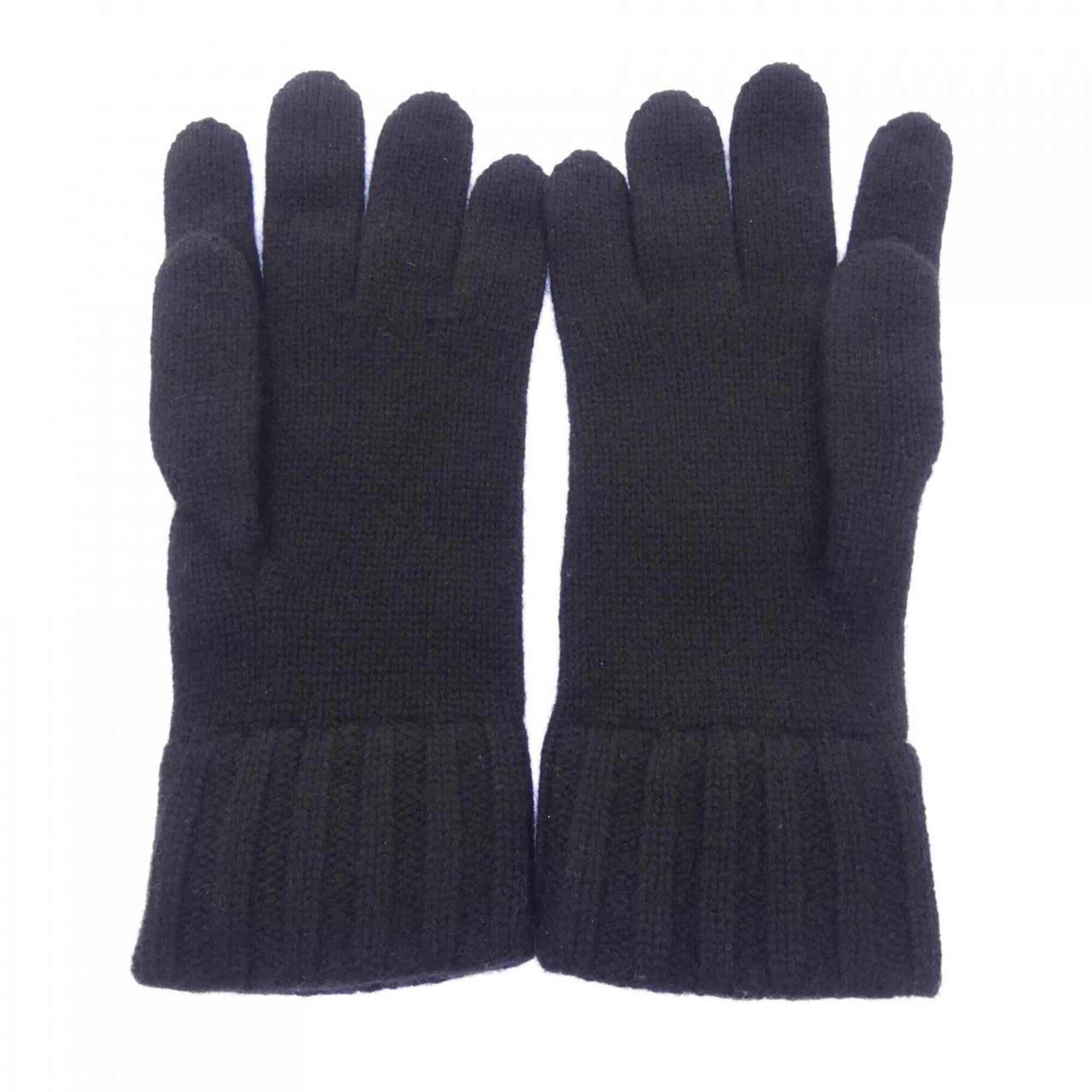 Hermes Black Cashmere Warm Gloves (Pre-Owned)