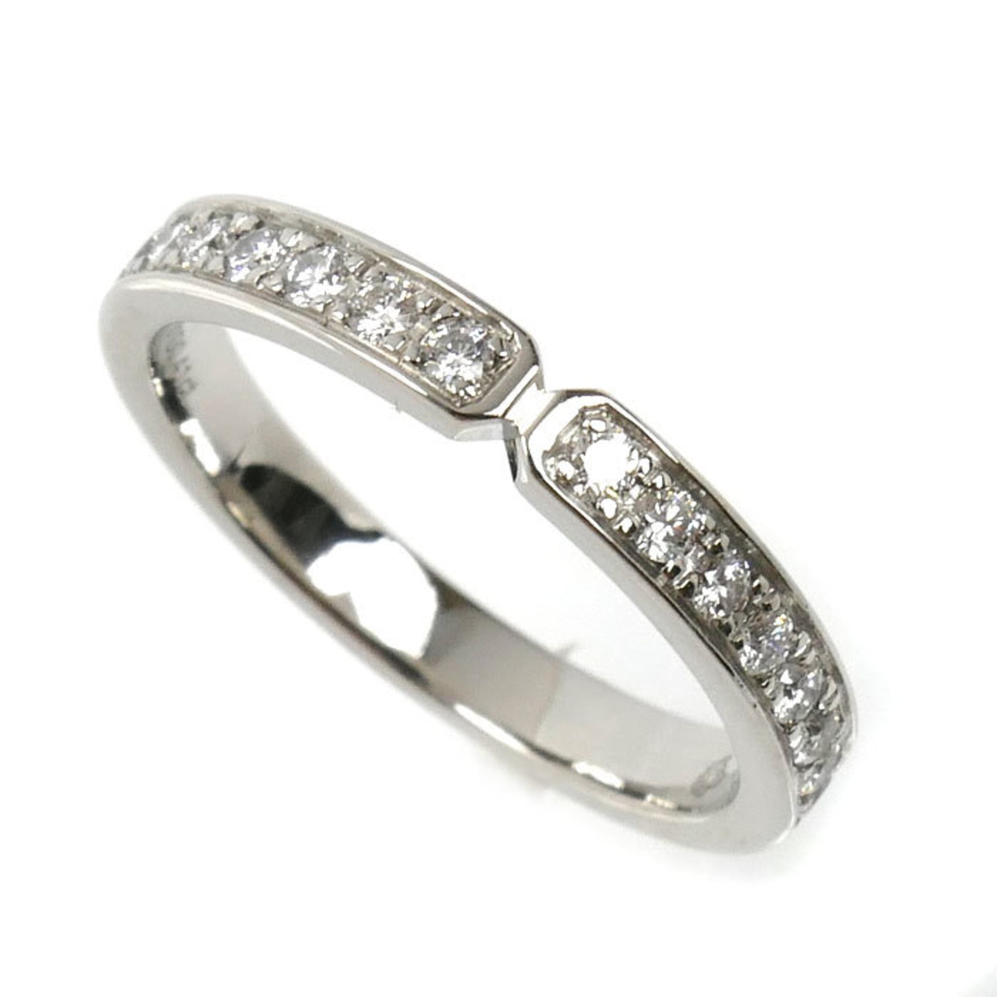 Hermes Platinum 950 Band Ring (Pre-Owned)