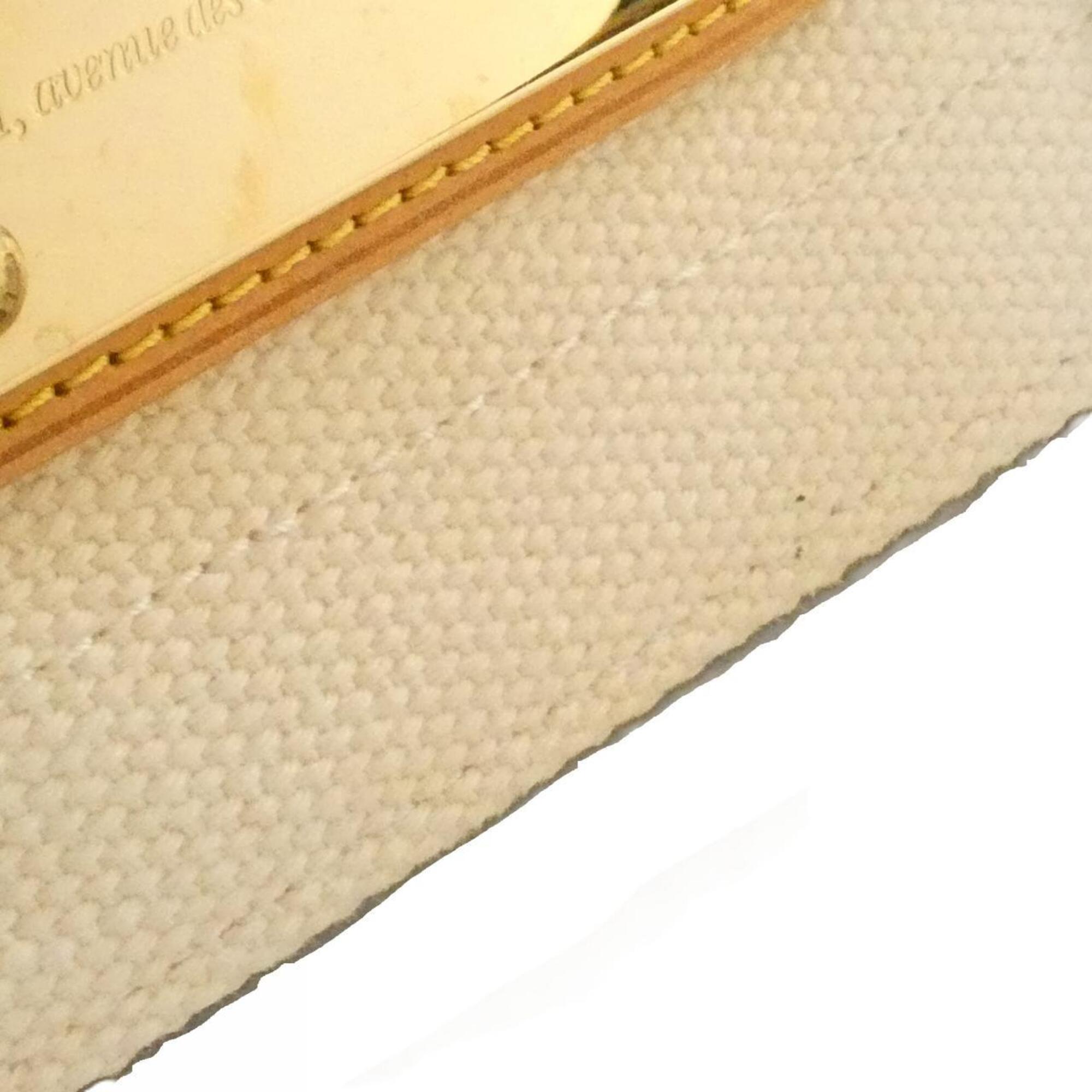 Louis Vuitton White Canvas Shoulder Bag (Pre-Owned)