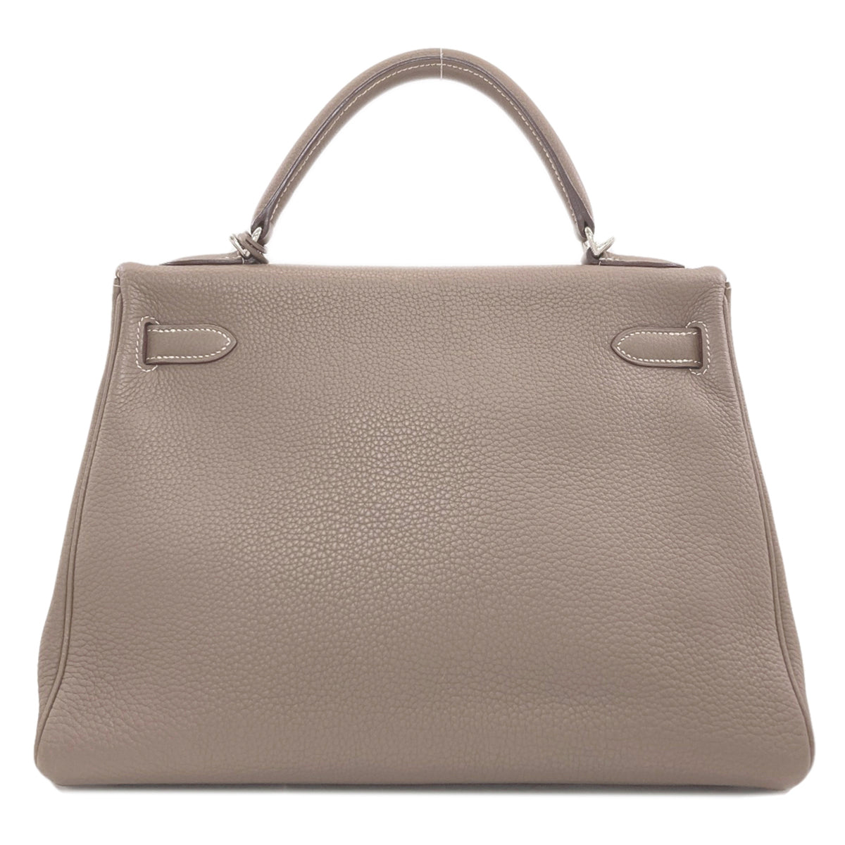 Hermes Etoupe Gray Togo Leather Handbag (Pre-Owned)