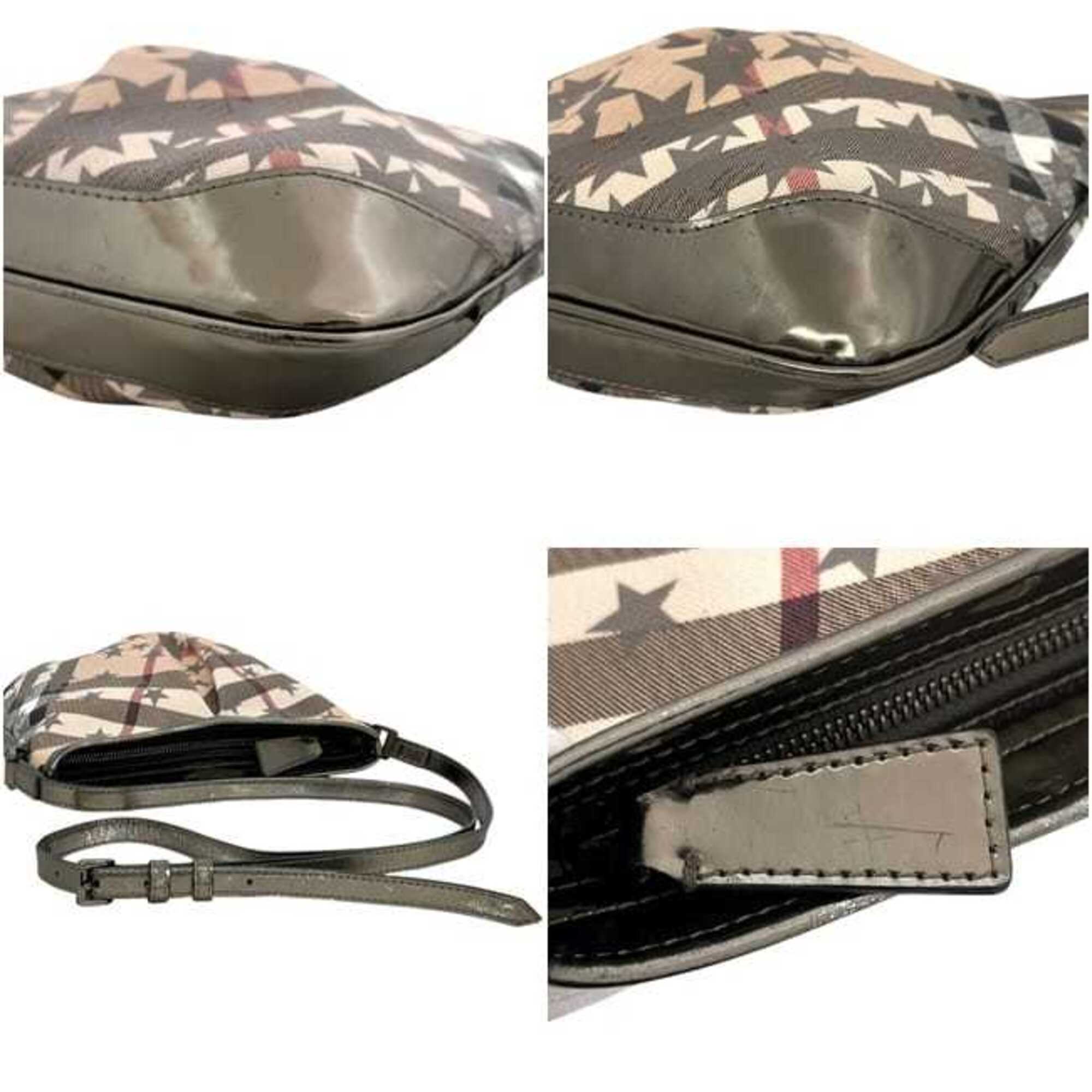 Burberry Beige Pvc Leather Shoulder Bag (Pre-Owned)
