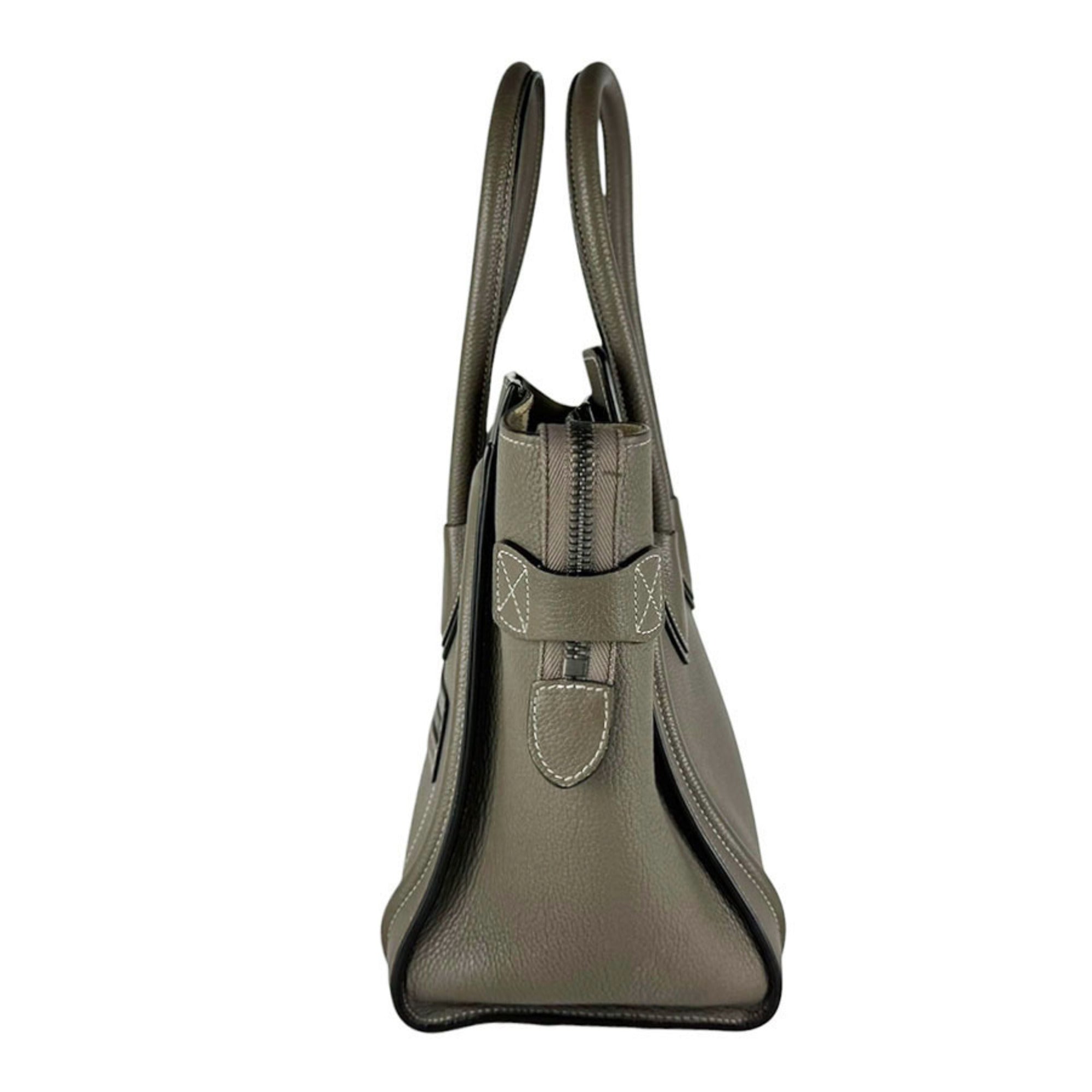 Celine Grayish Leather Handbag (Pre-Owned)