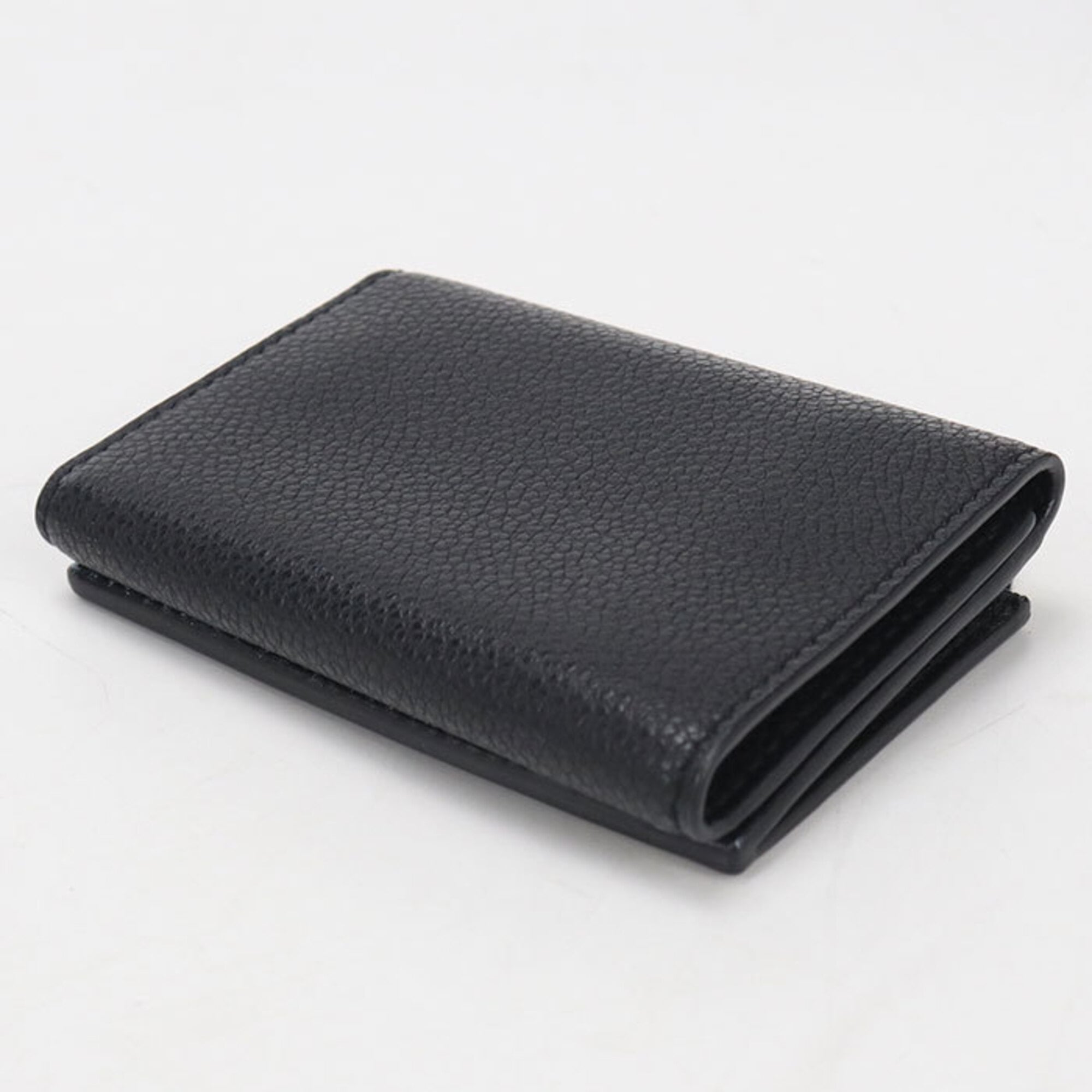 Saint Laurent Black Leather Wallet (Tri-Fold) (Pre-Owned)
