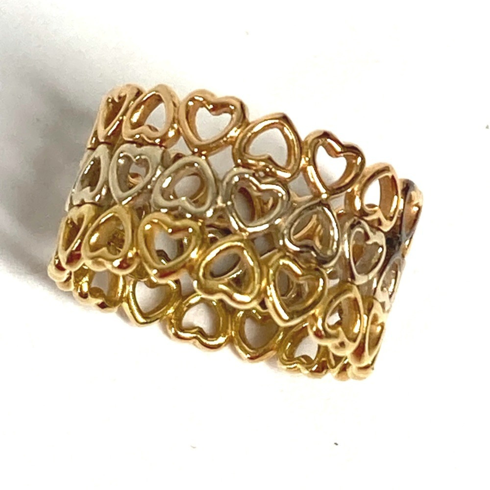 Tiffany Gold Silver Pink Gold Gold (18K) Band Ring (Pre-Owned)