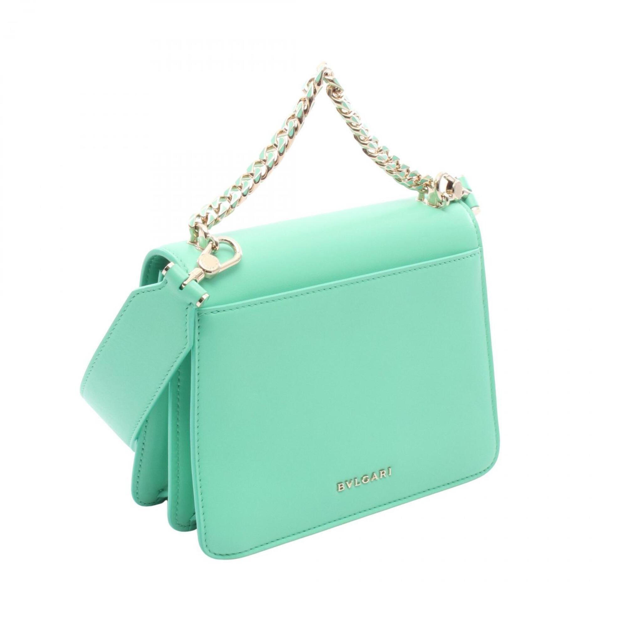 Bvlgari Green Leather Handbag (Pre-Owned)