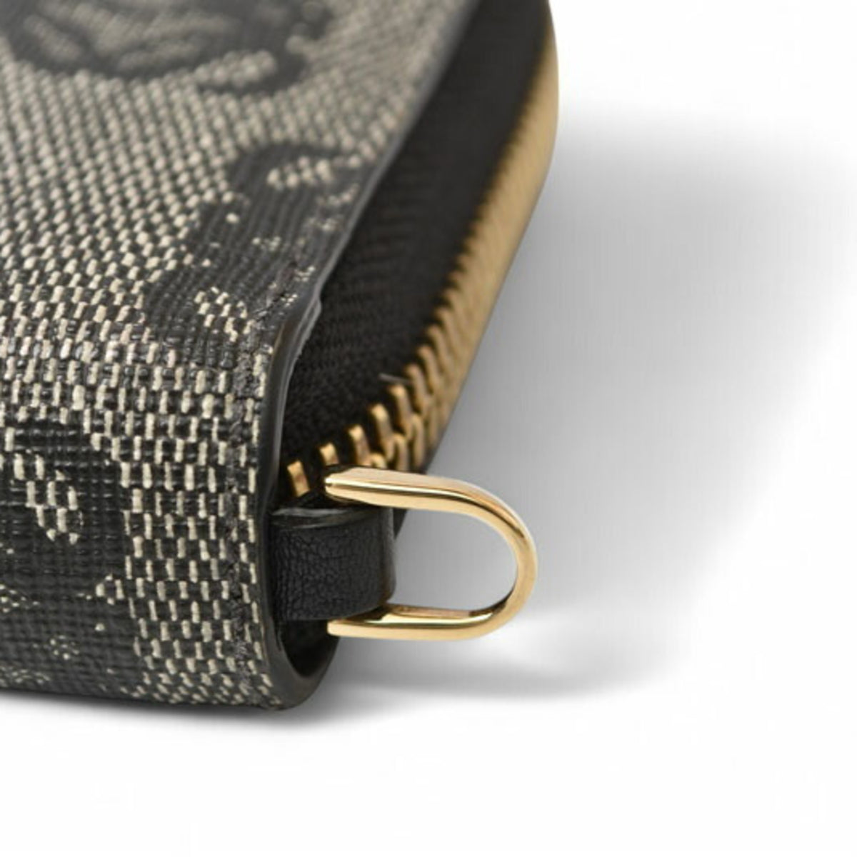 Loewe Black Gray Pvc Long Wallet (Bi-Fold) (Pre-Owned)