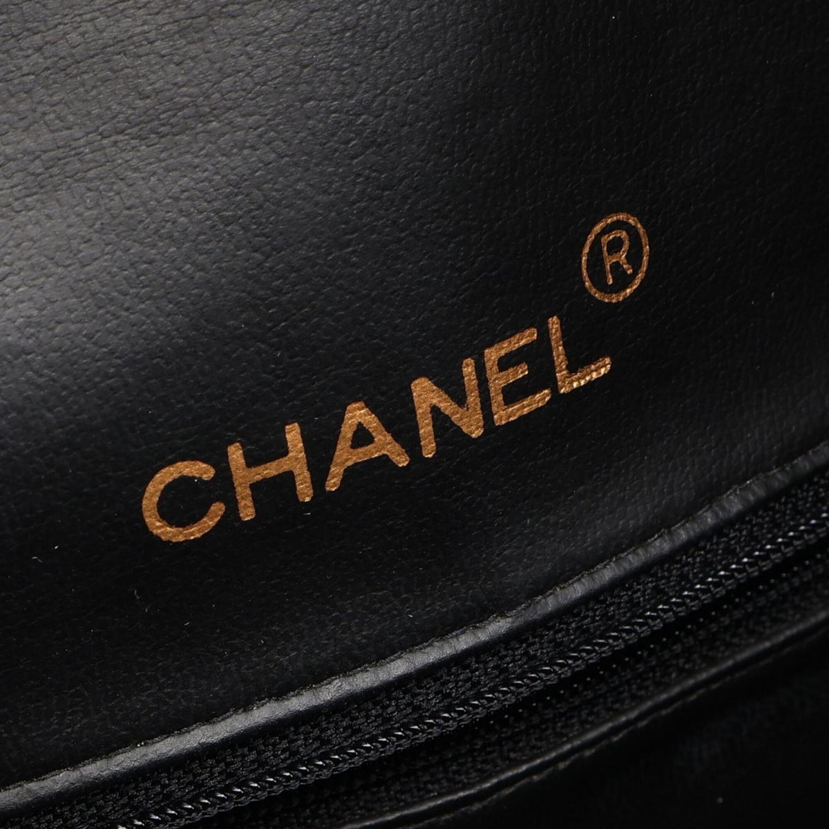 Chanel Black White Leather Boston Bag Handbag (Pre-Owned)