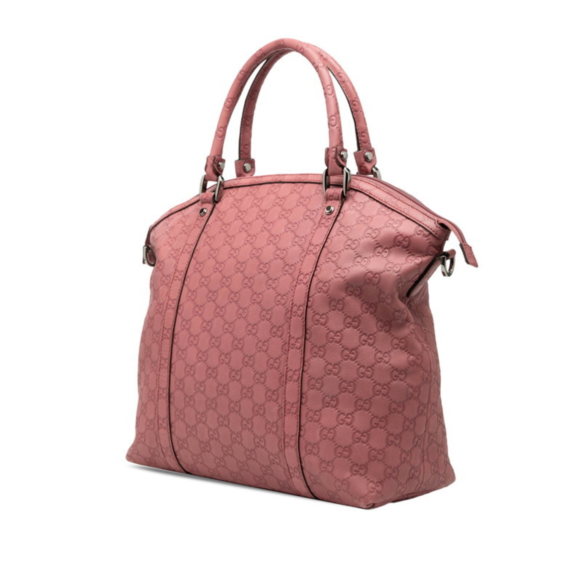 Gucci Soho Pink Leather Handbag Shoulder Bag (Pre-Owned)