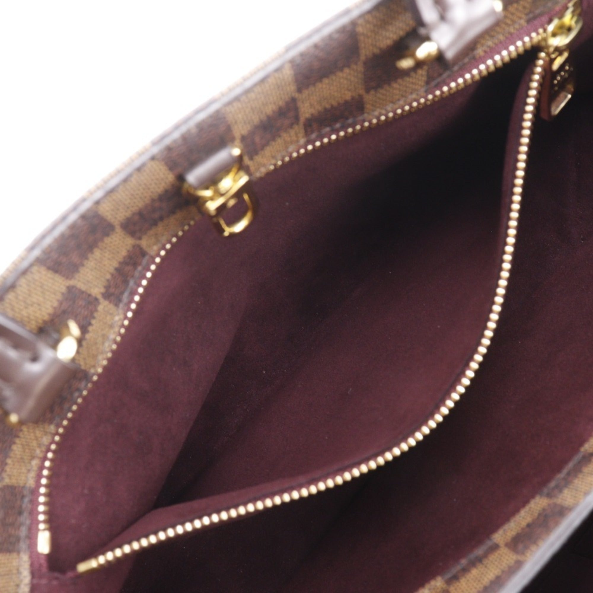 Louis Vuitton Brown Damier Canvas Handbag (Pre-Owned)