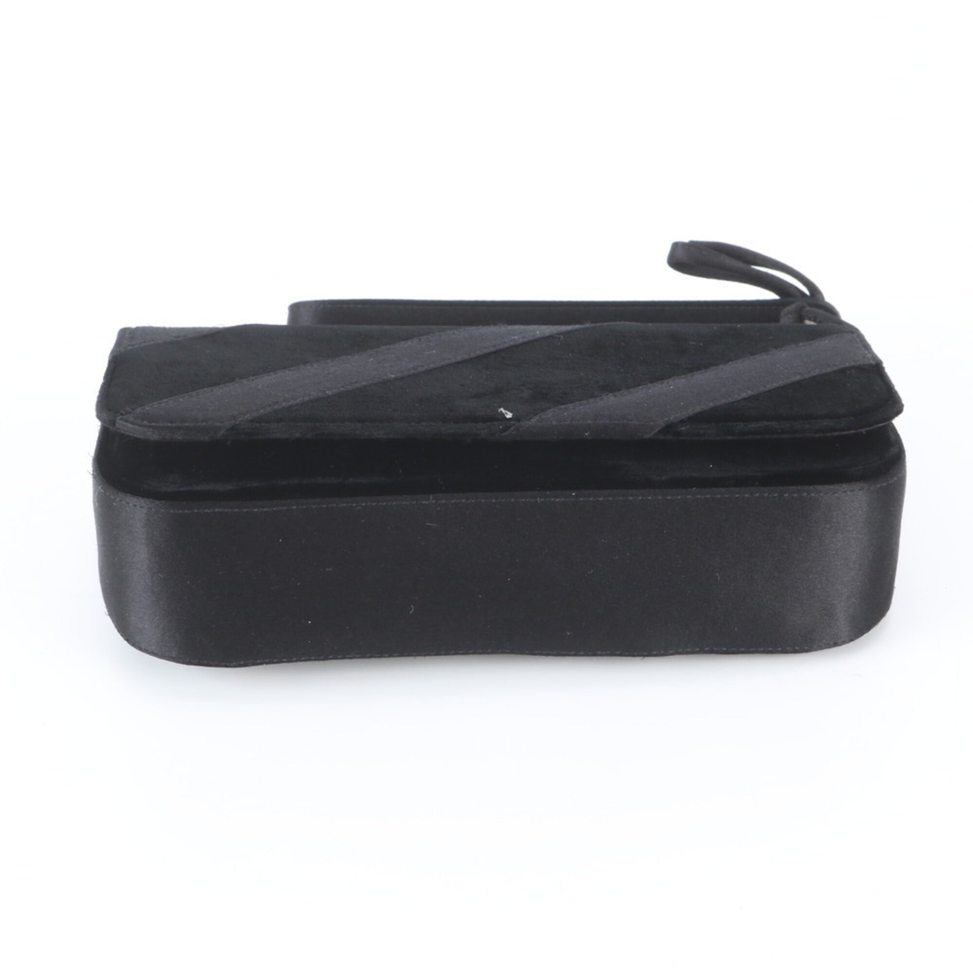 Salvatore Ferragamo Black Clutch Bag Handbag Pouch (Pre-Owned)
