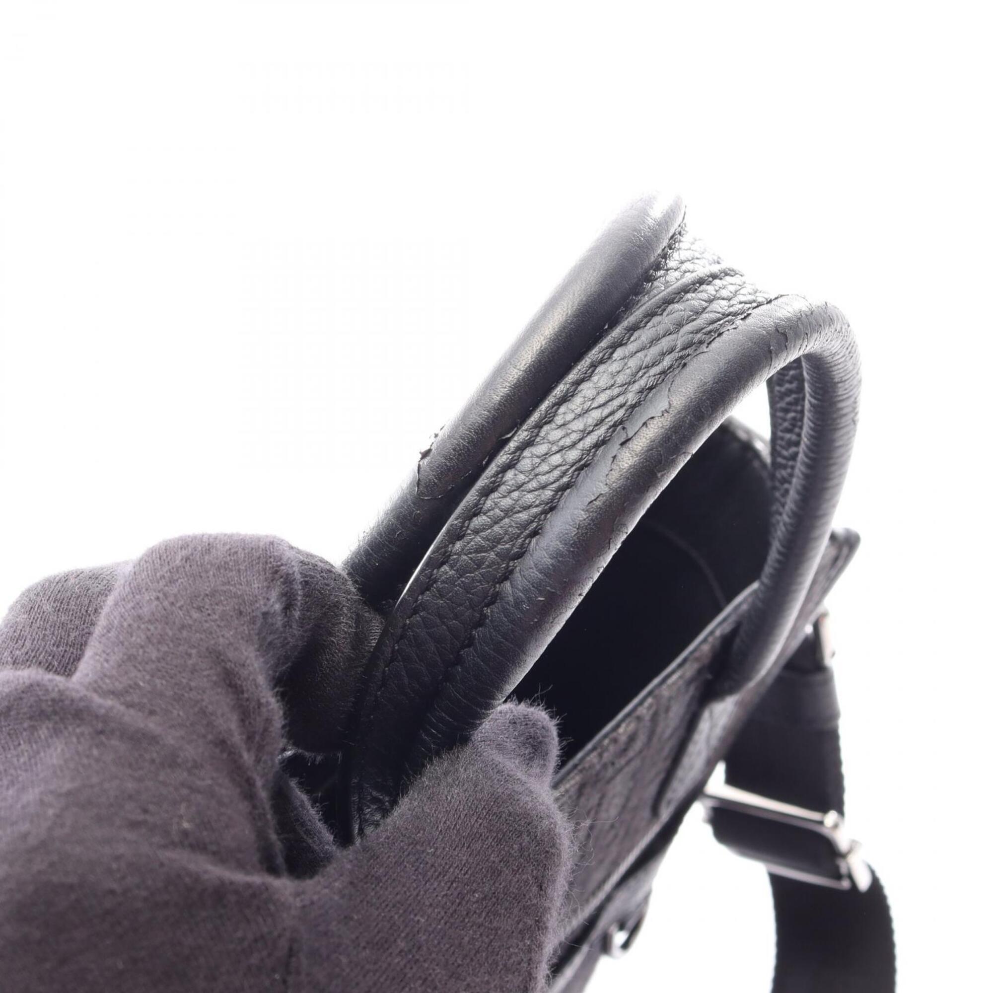 Christian Dior Black Canvas Leather Handbag (Pre-Owned)