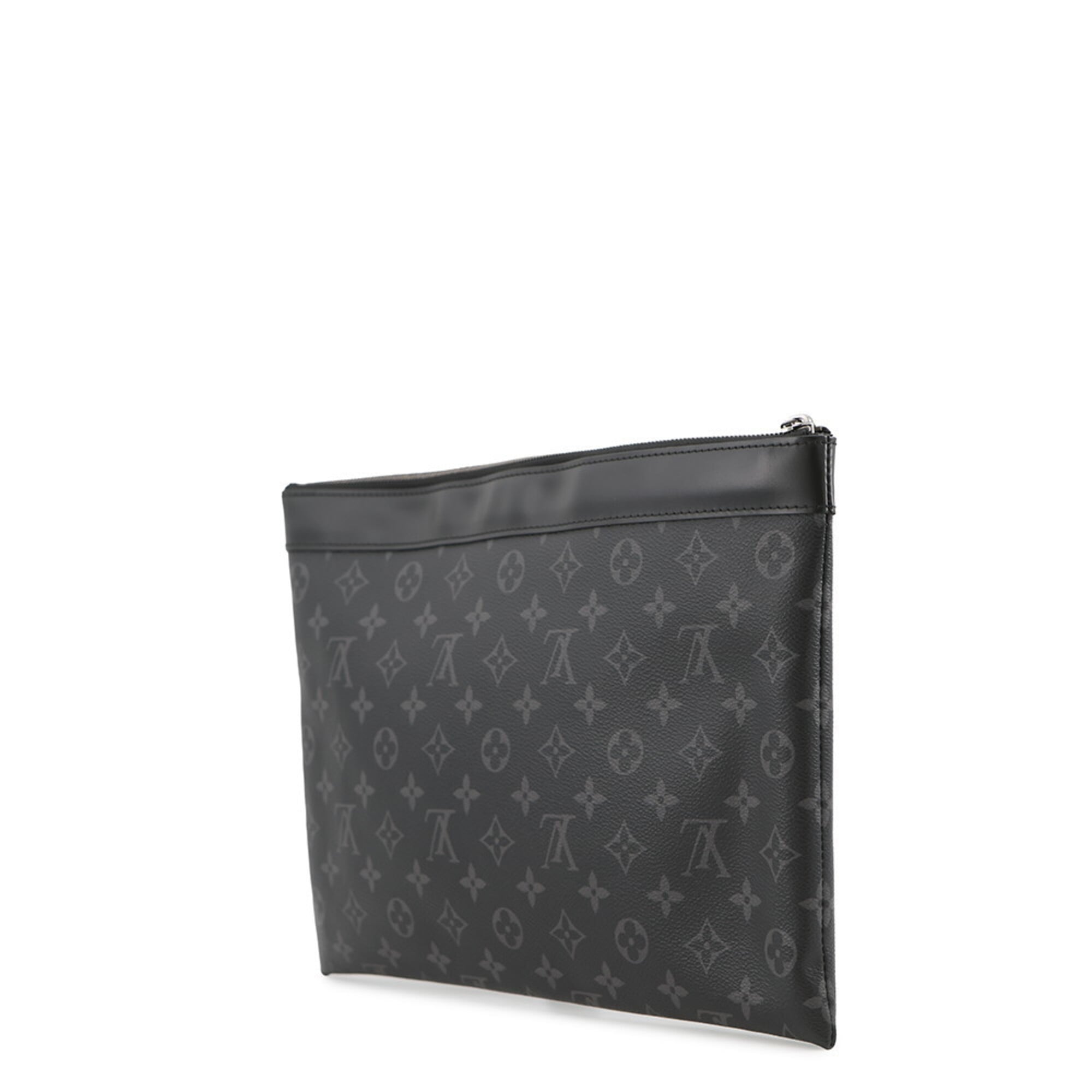 Louis Vuitton Noir Monogram Eclipse Clutch Bag Pochette (Pre-Owned)