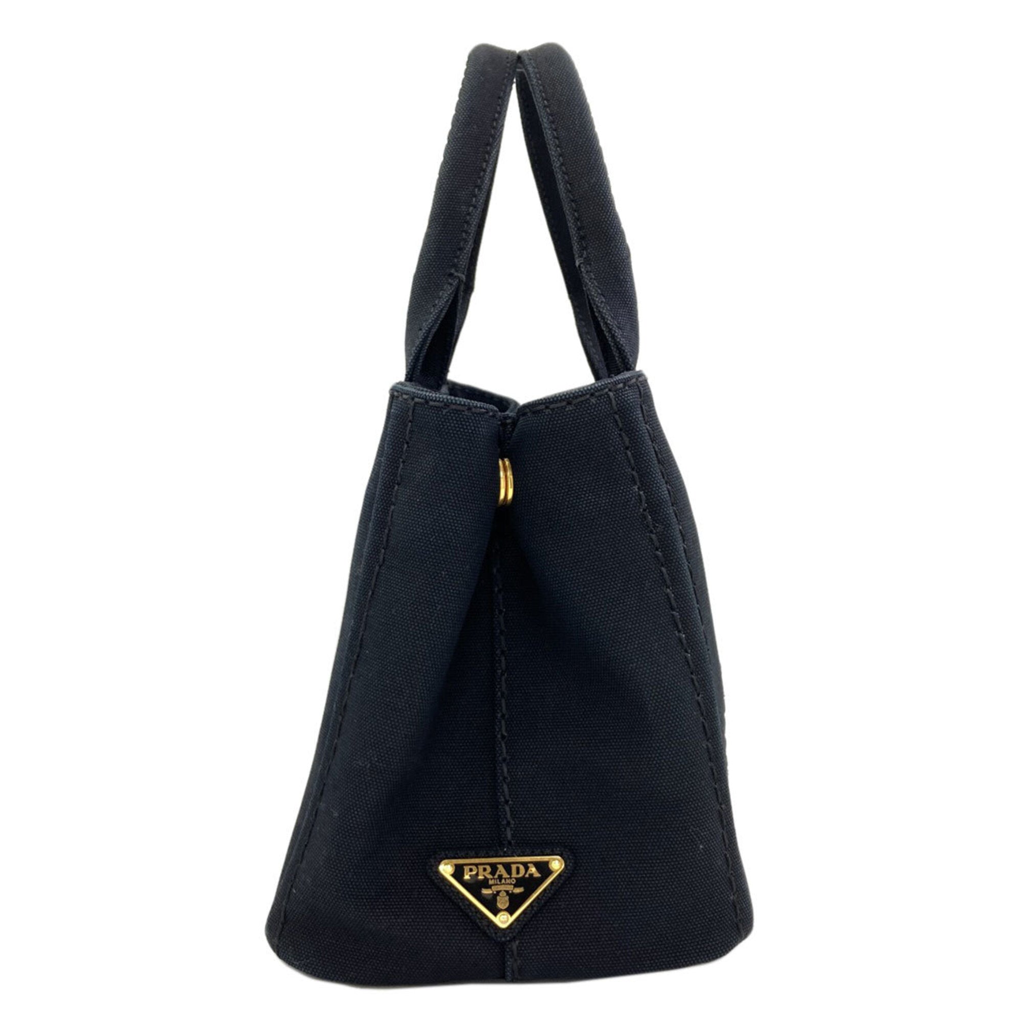Prada Black Canvas Handbag (Pre-Owned)