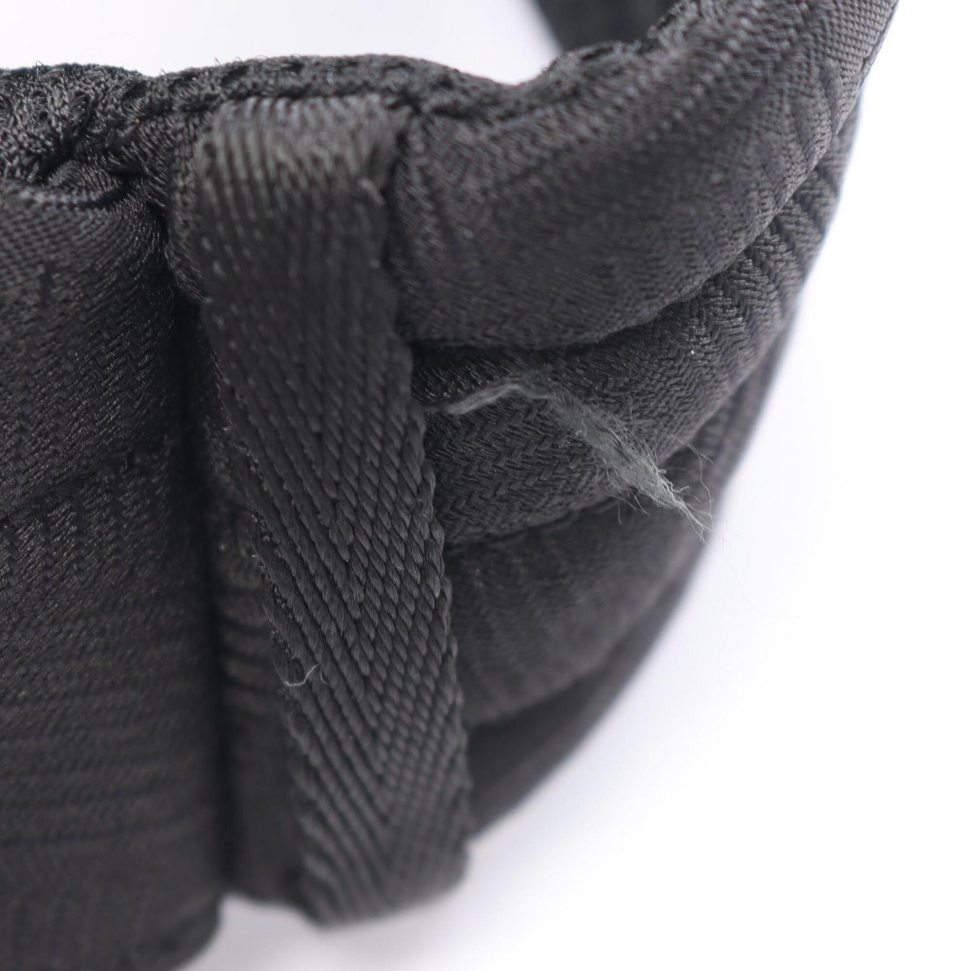 Bottega Veneta Black Nylon Backpack Handbag (Pre-Owned)