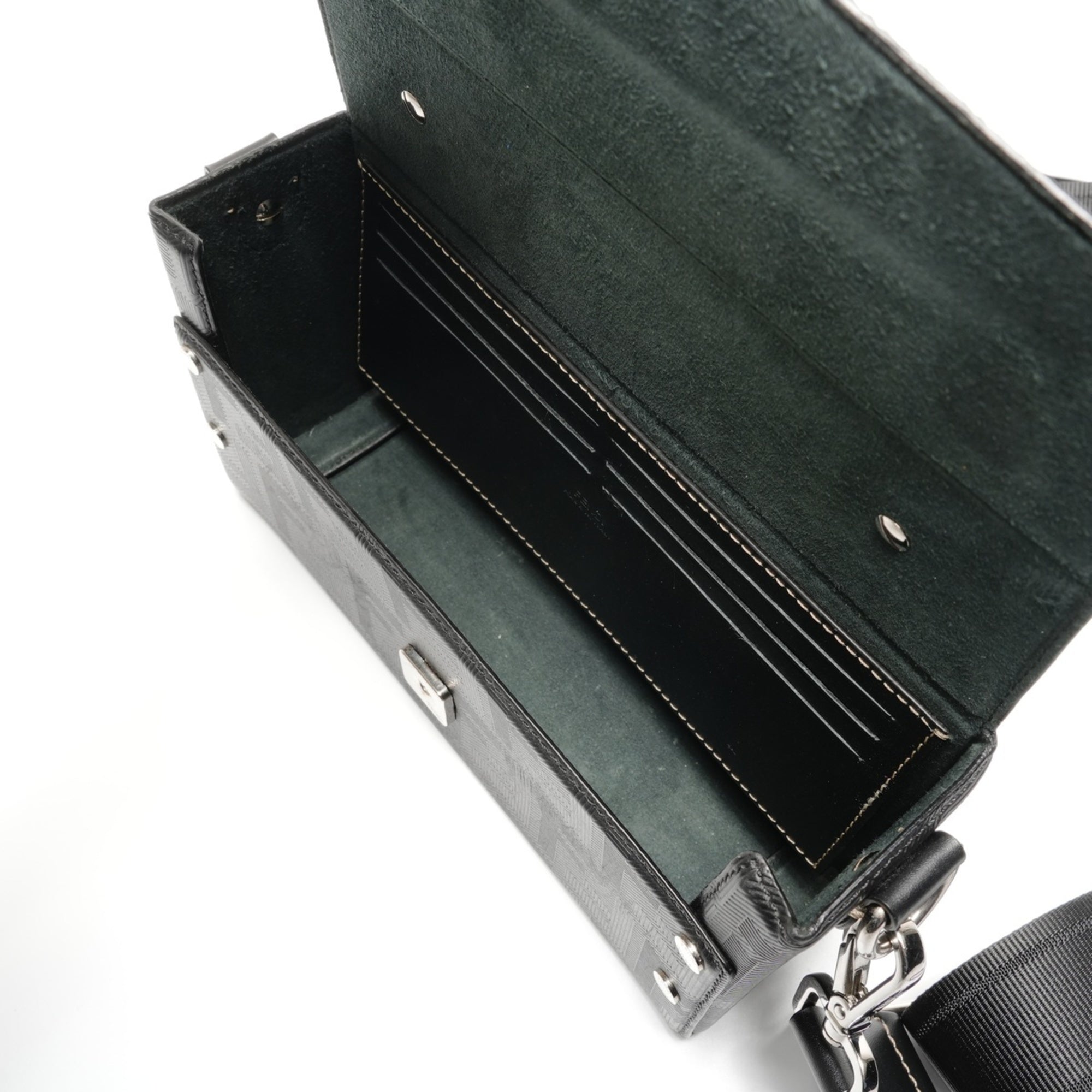 Fendi Black Zucca Shoulder Bag (Pre-Owned)