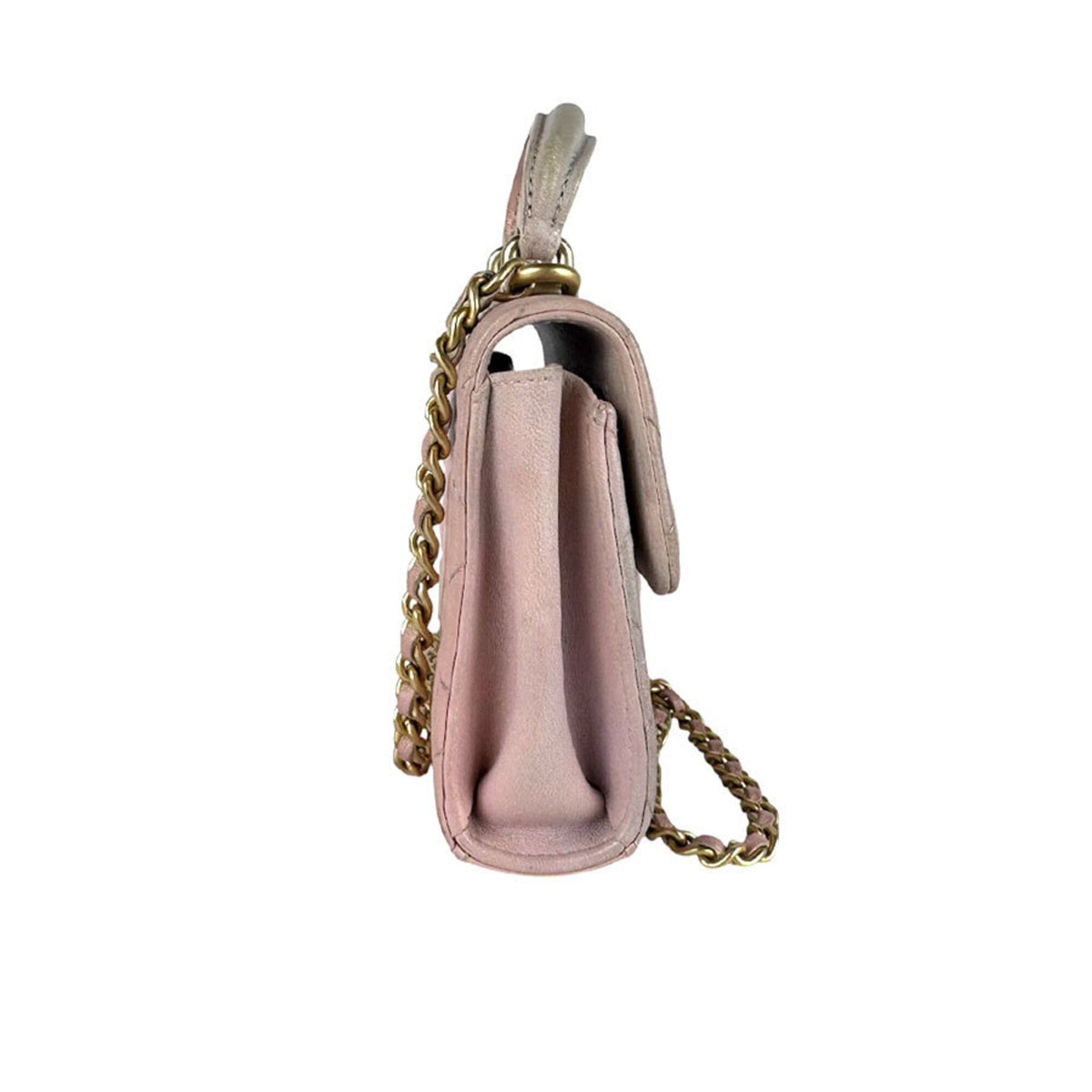 Chanel Pink Leather Shoulder Bag (Pre-Owned)