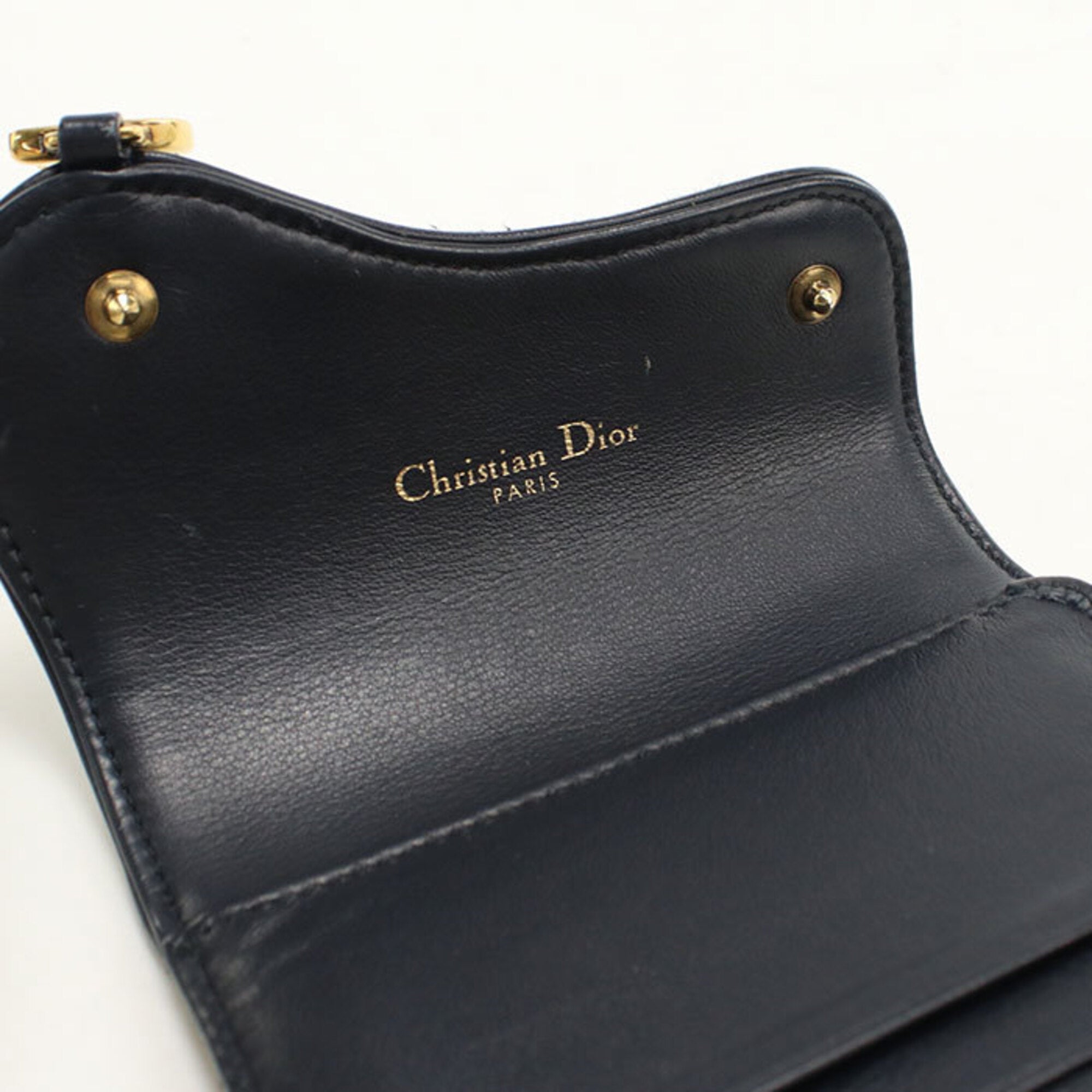 Christian Dior Navy Wallet (Tri-Fold) (Pre-Owned)