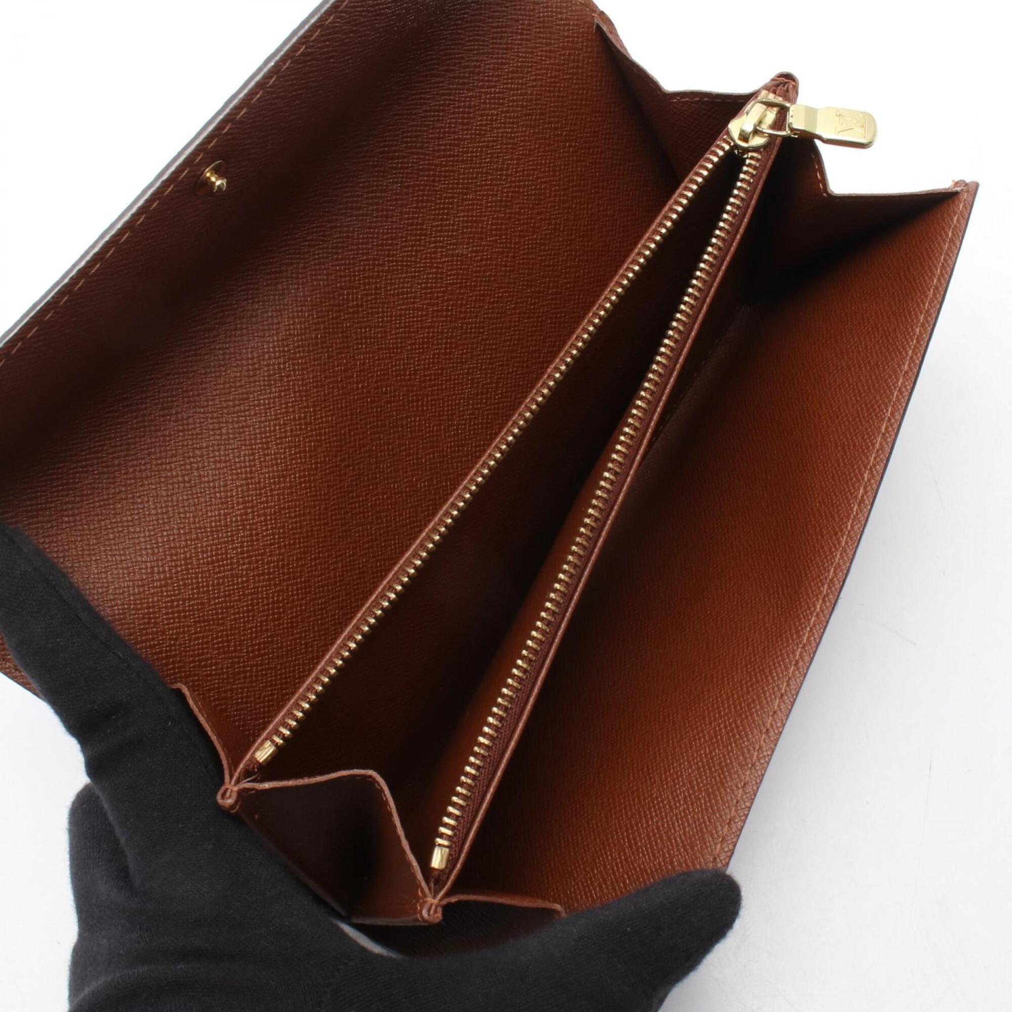 Louis Vuitton Brown Monogram Monogram Long Wallet (Bi-Fold) (Pre-Owned)